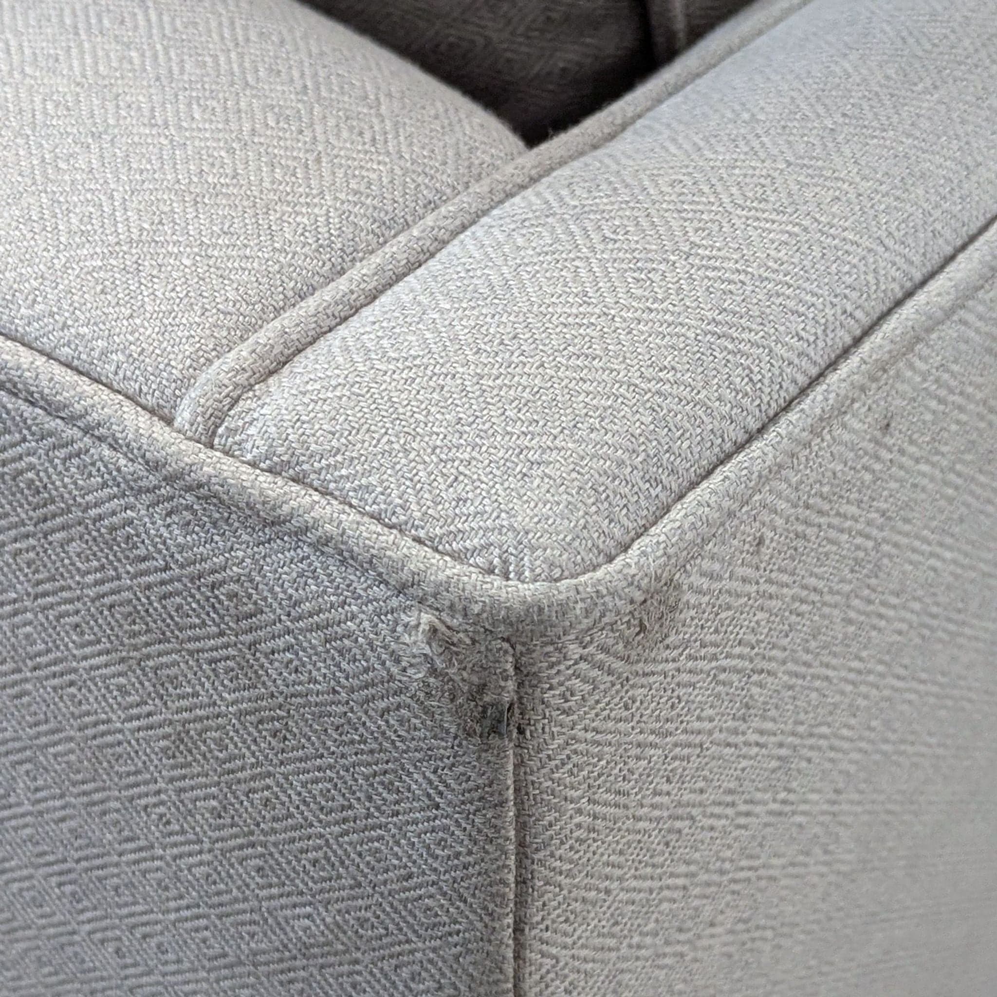 Crate & Barrel 3-Seat Modern Light Cream Sofa - Thumbnail 6