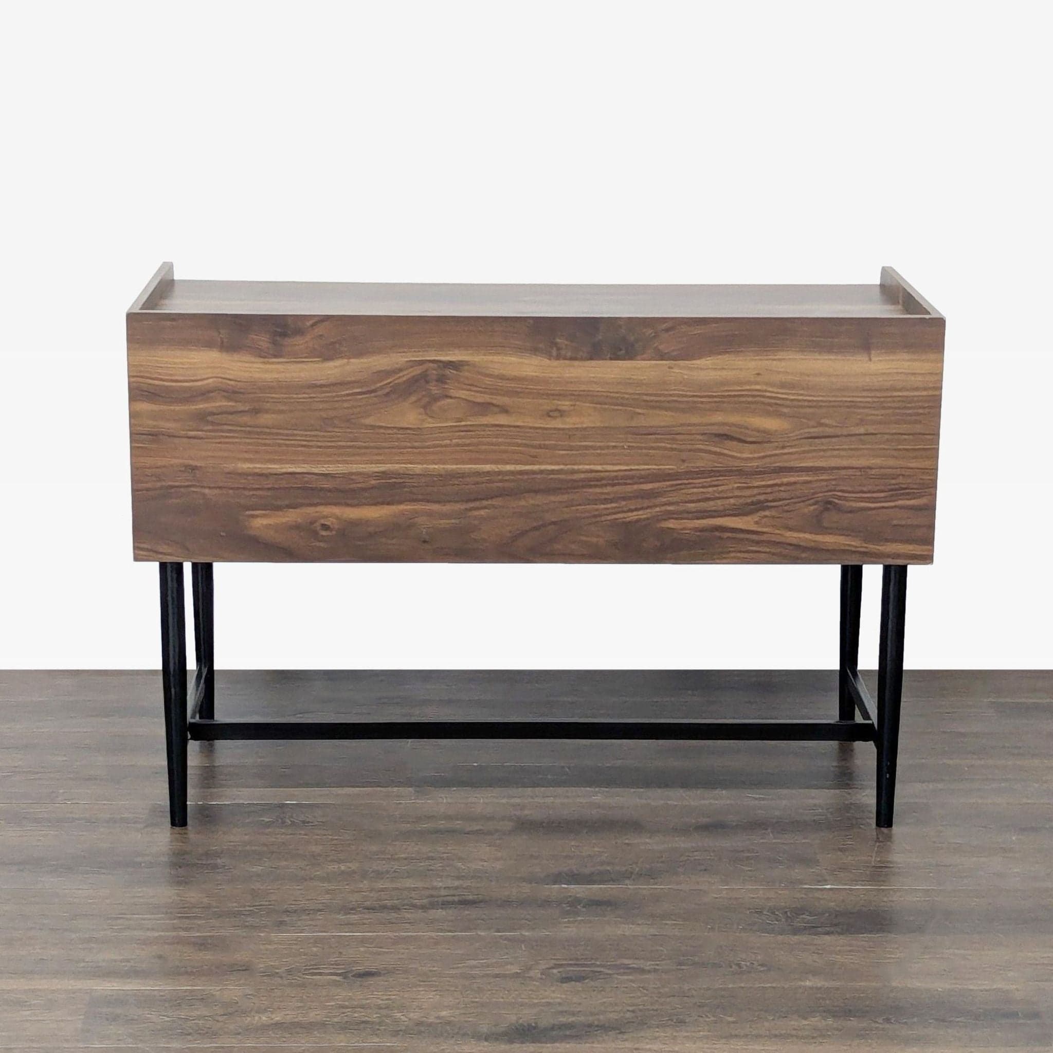 Sauder Modern Two-Tone Desk with Drawer and Cabinet Storage - Thumbnail 4