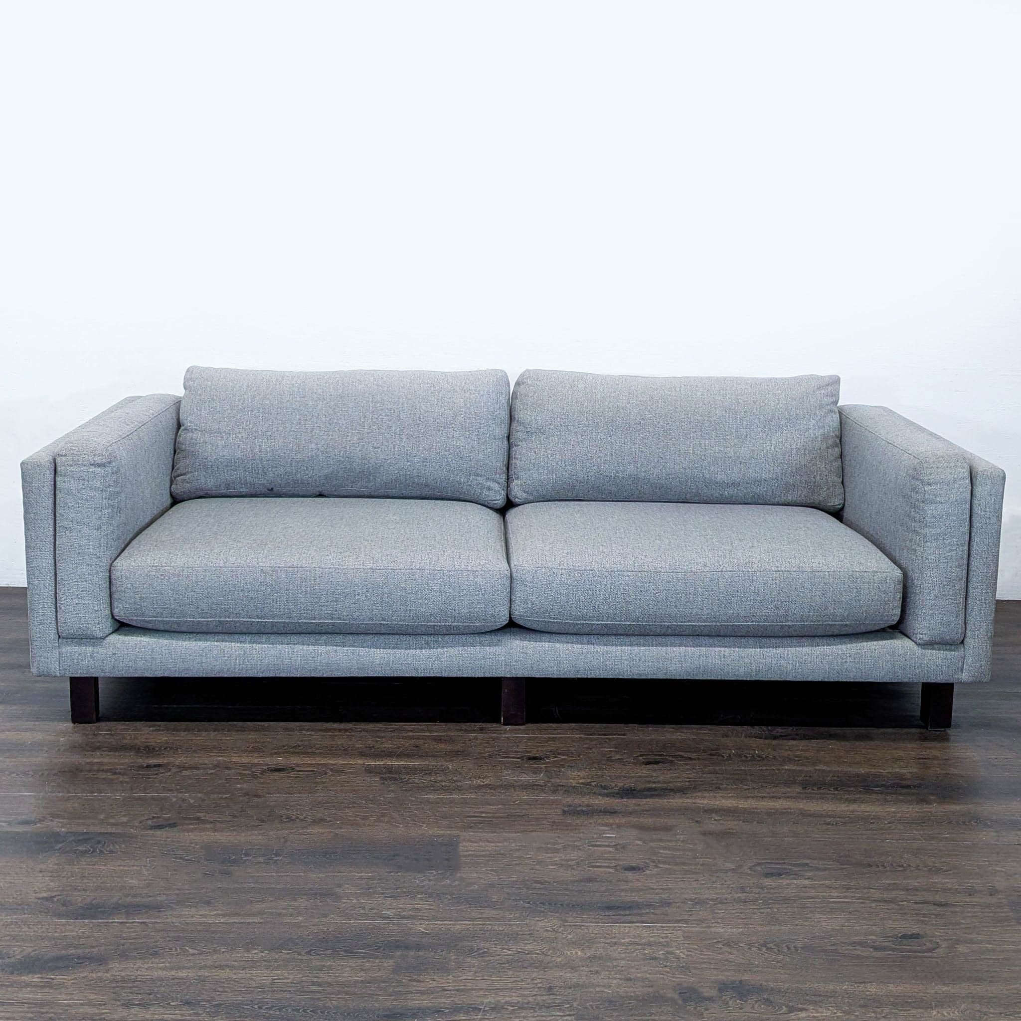 Room and Board Modern Gray 3-Seat Sofa