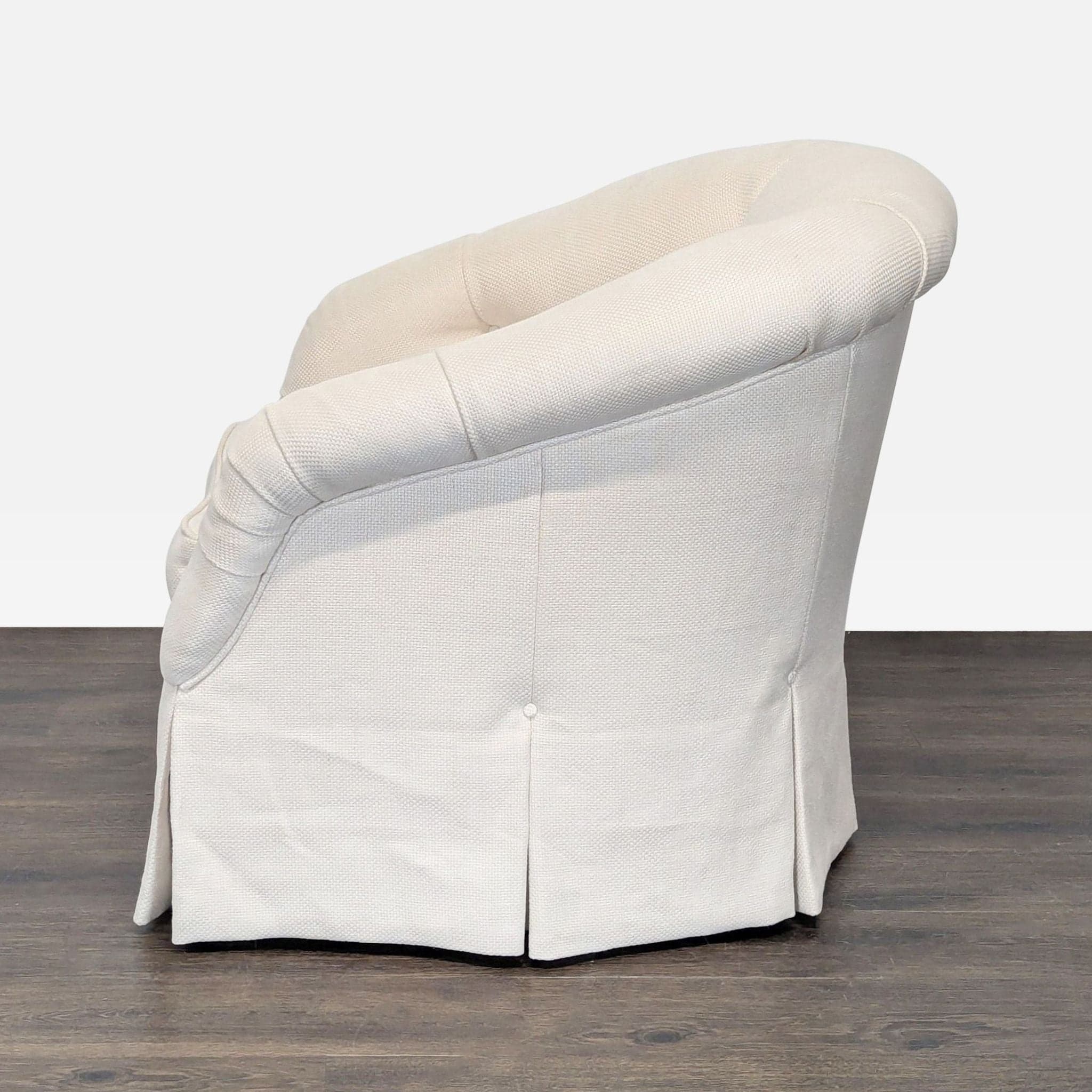 Marco San Francisco Swivel Lounge Chair with Tufted Back and Skirted Base - Thumbnail 7
