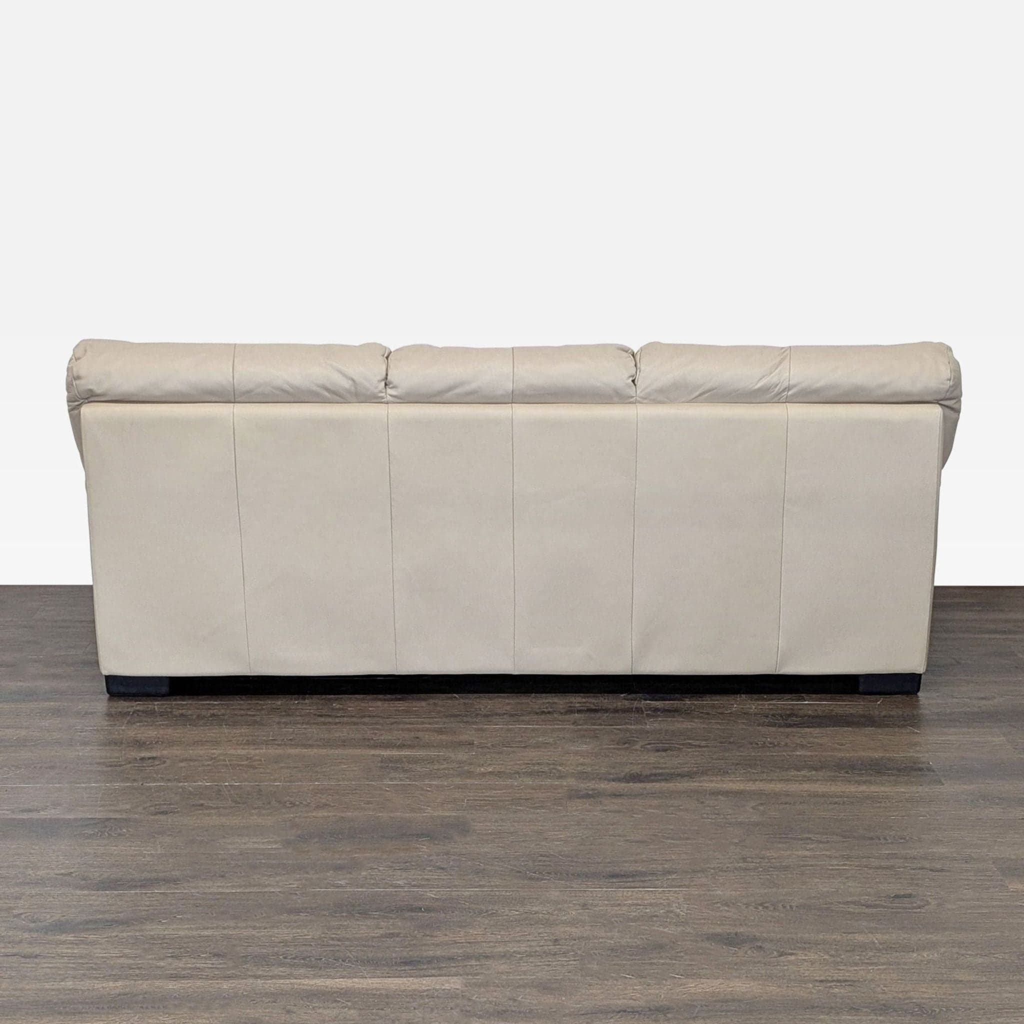 Italsofa 3-Seat Sofa in Beige Leather - Thumbnail 8