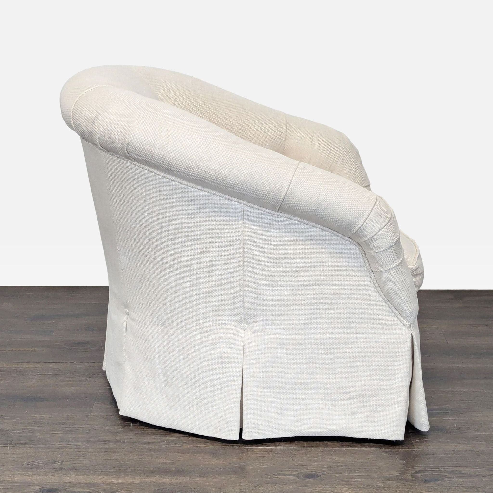 Marco San Francisco Swivel Lounge Chair with Tufted Back and Skirted Base - Thumbnail 9