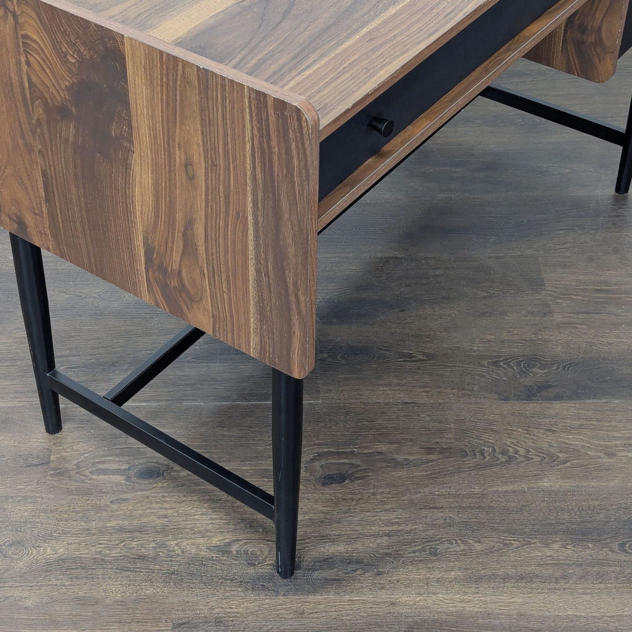 Sauder Modern Two-Tone Desk with Drawer and Cabinet Storage - Thumbnail 8