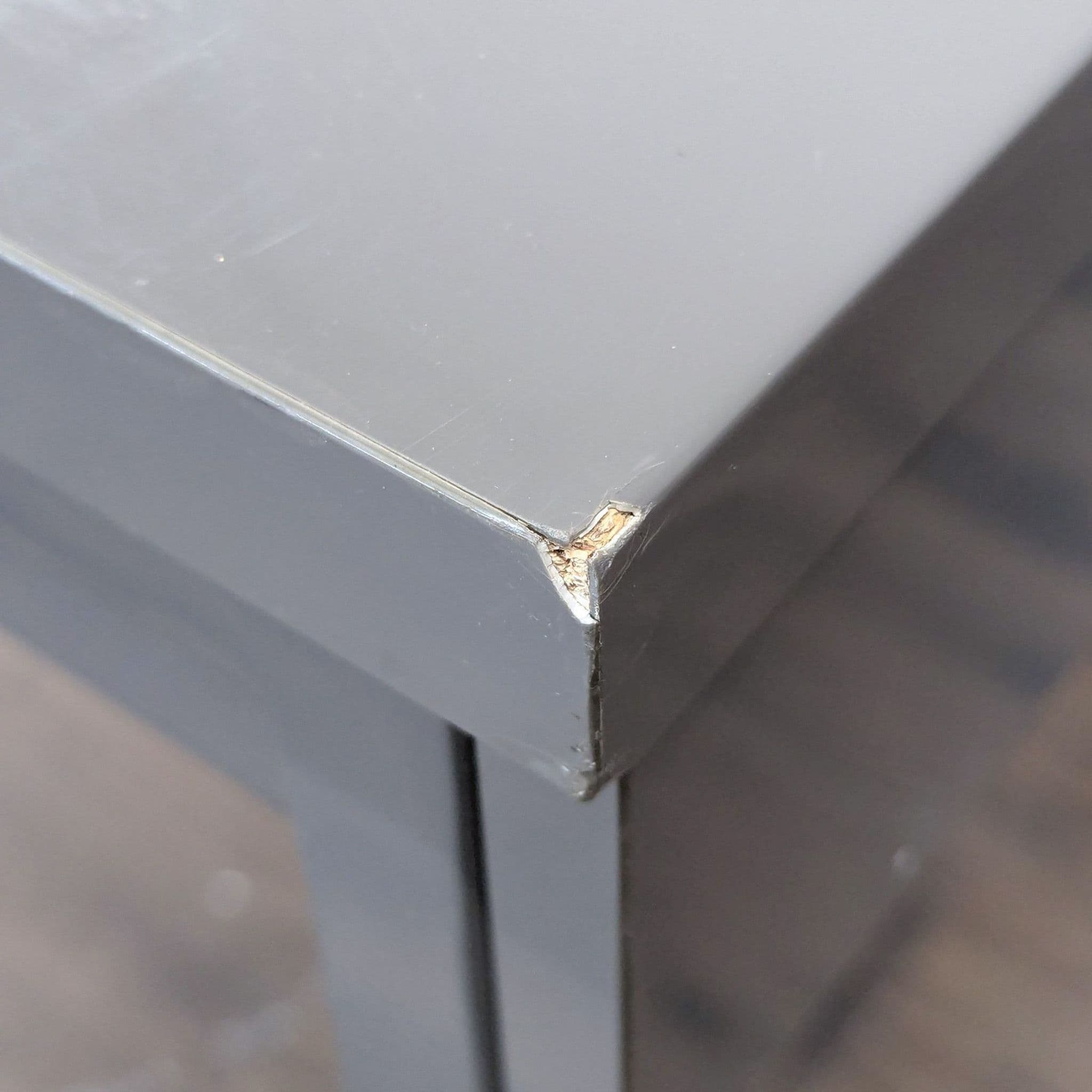Ikea Bestå Modern Gray Desk with Metal Frame and Dual Drawers - Thumbnail 8