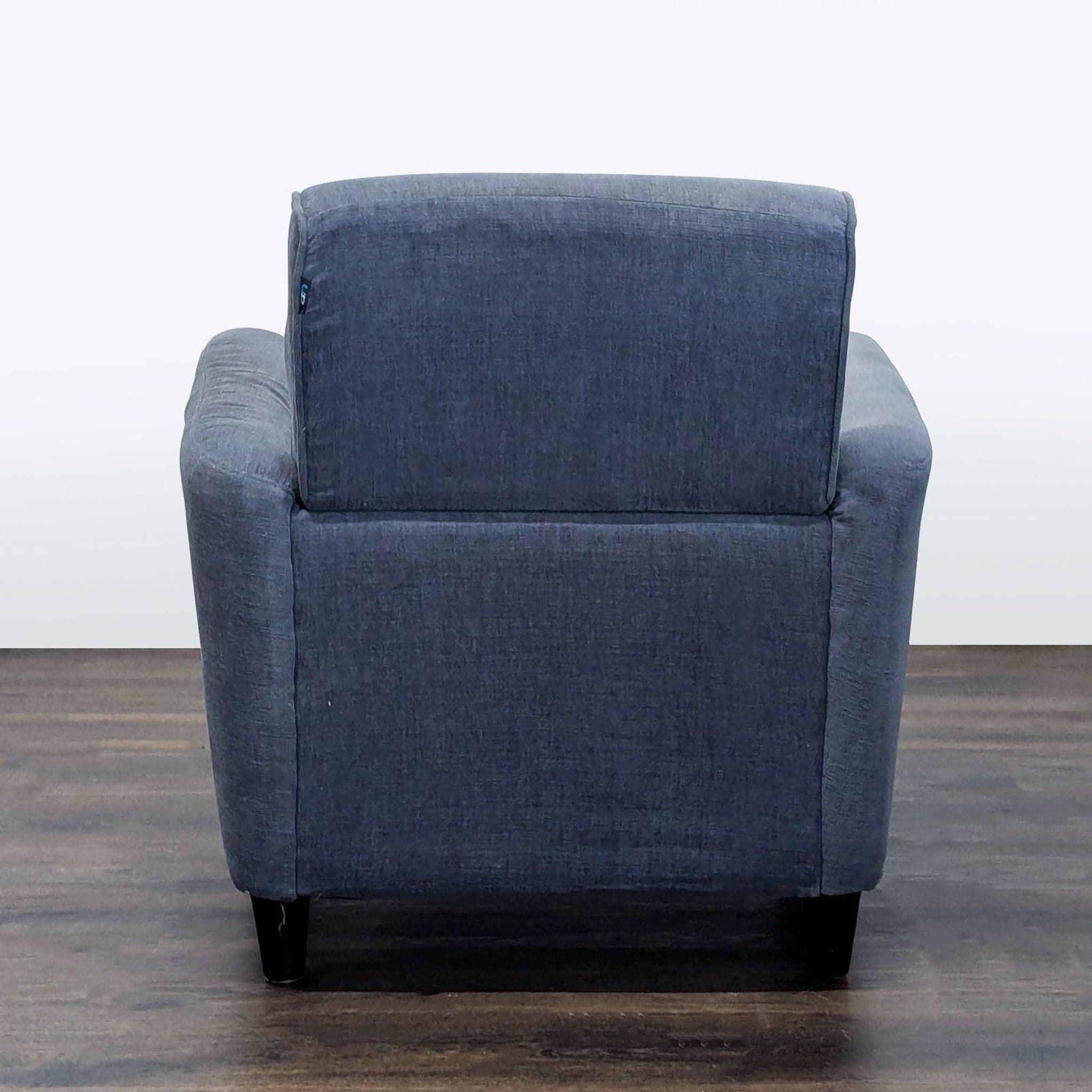 DH Modern Blue Fabric Lounge Chair – Comfortable and Stylish Armchair - Thumbnail 4