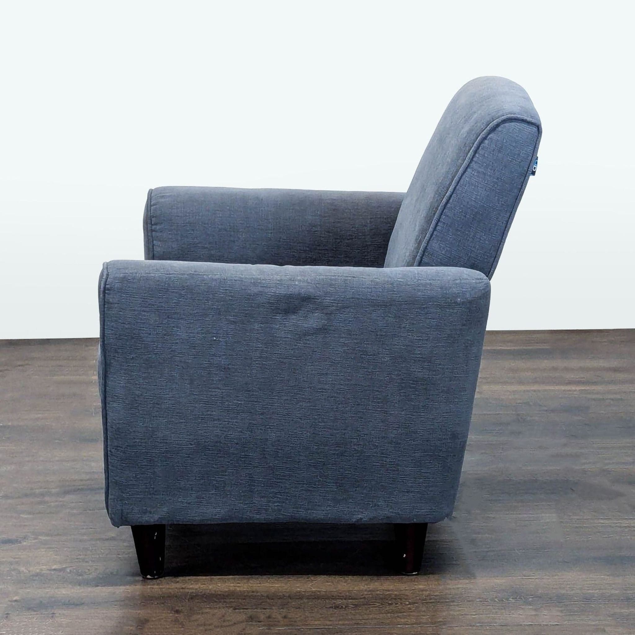 DH Modern Blue Fabric Lounge Chair – Comfortable and Stylish Armchair - Thumbnail 5