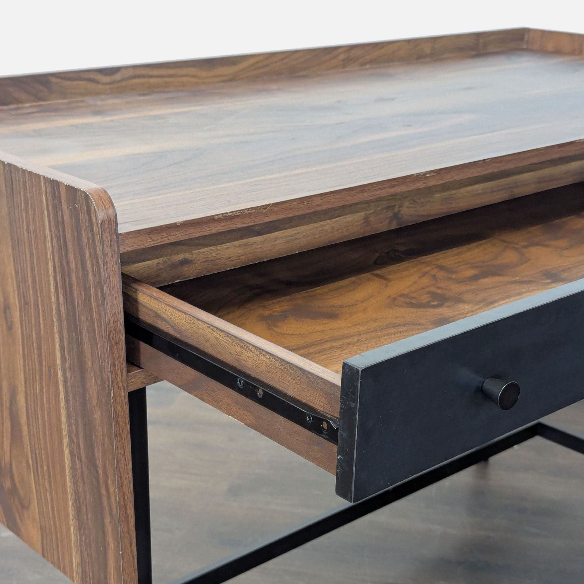 Sauder Modern Two-Tone Desk with Drawer and Cabinet Storage - Thumbnail 7