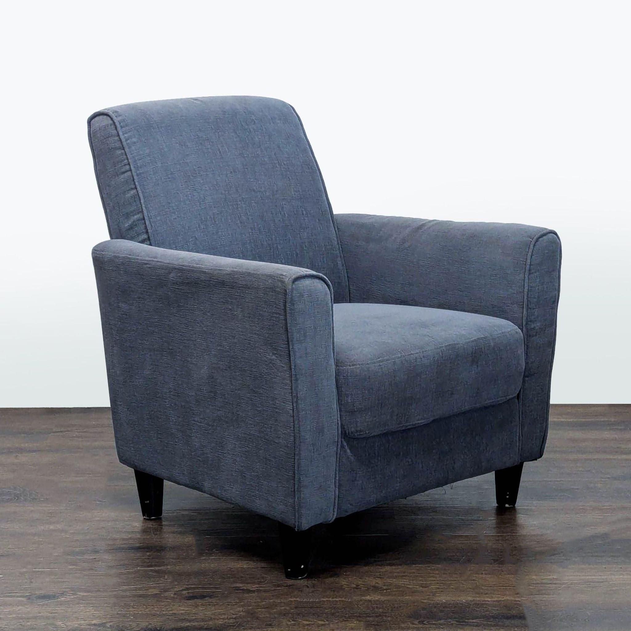 DH Modern Blue Fabric Lounge Chair – Comfortable and Stylish Armchair - Thumbnail 2
