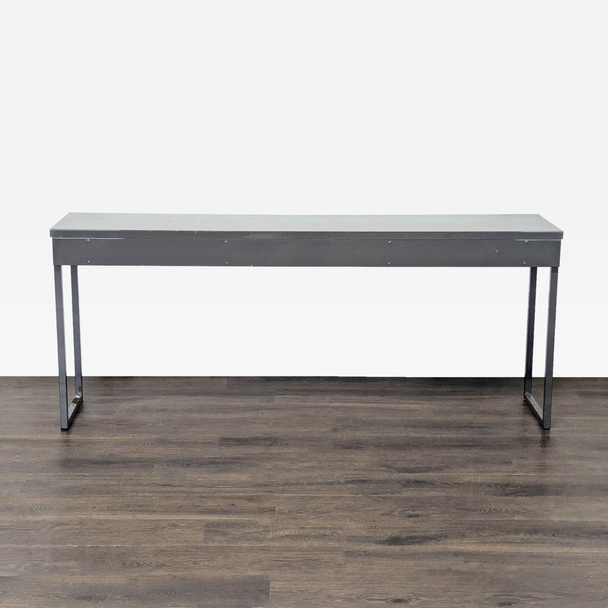 Ikea Bestå Modern Gray Desk with Metal Frame and Dual Drawers - Thumbnail 11