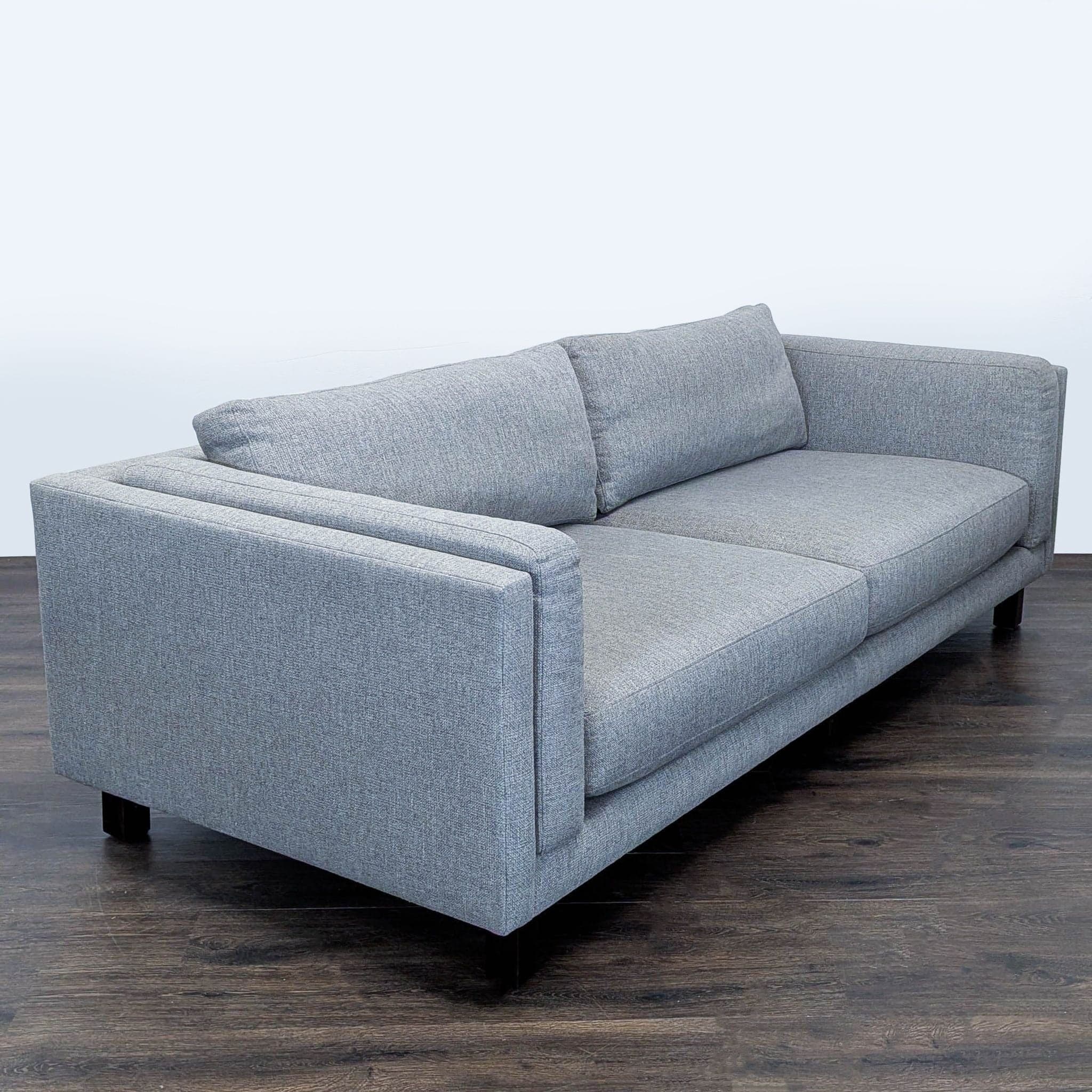 Room and Board Modern Gray 3-Seat Sofa - Thumbnail 2