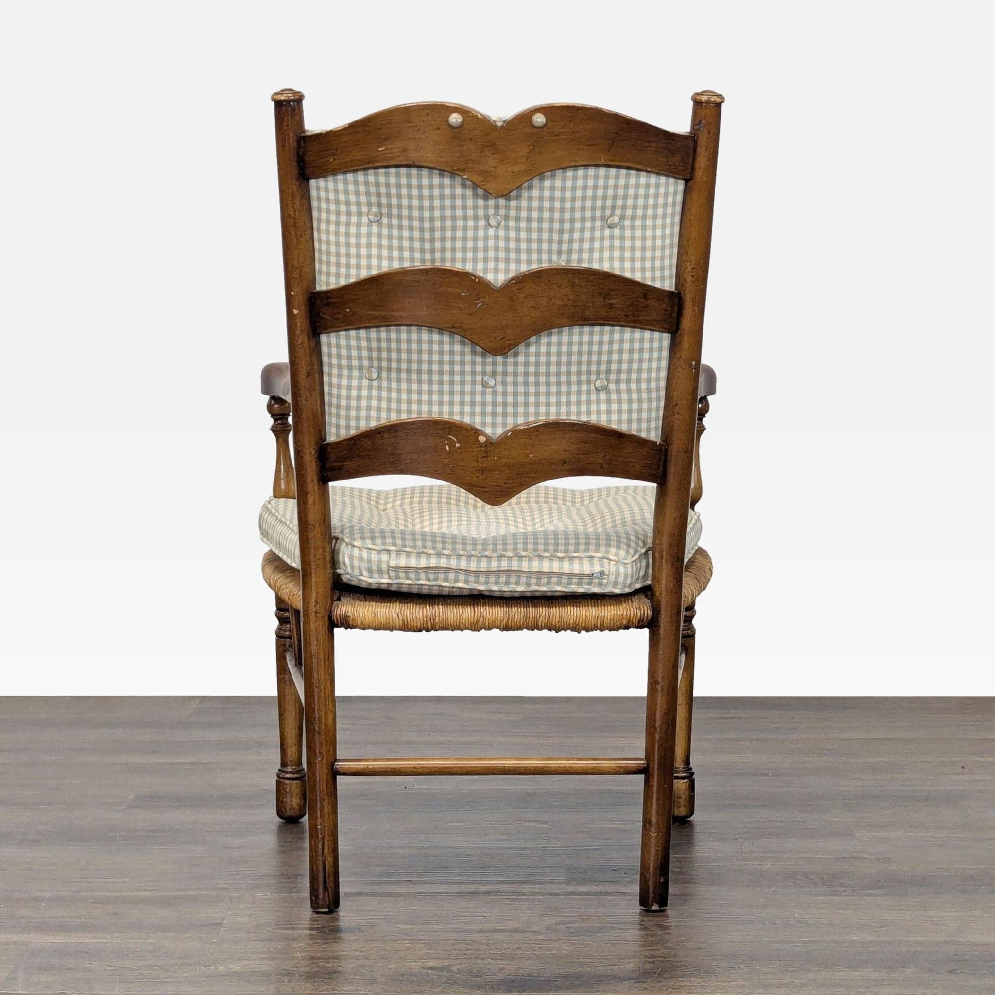 Ladderback Dining Armchair with Rush Seat - Thumbnail 7