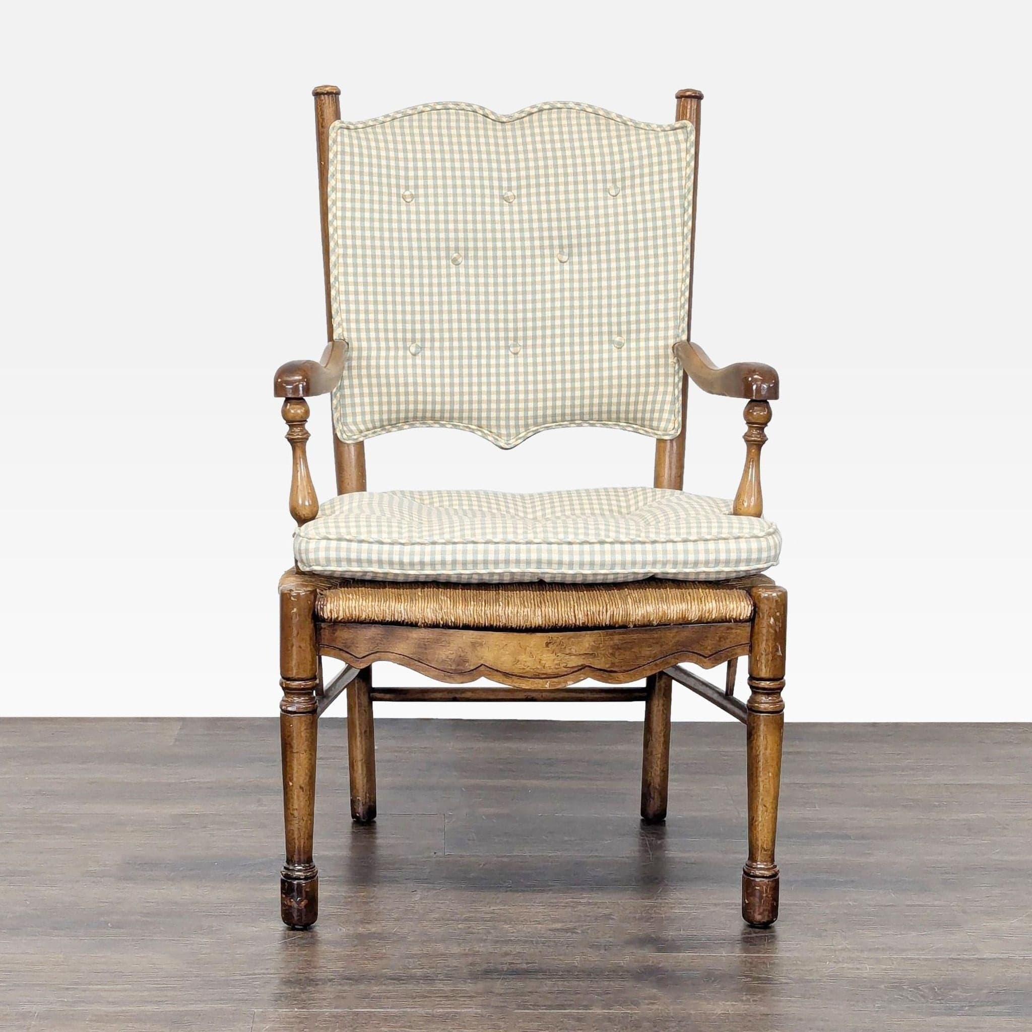 Ladderback Dining Armchair with Rush Seat