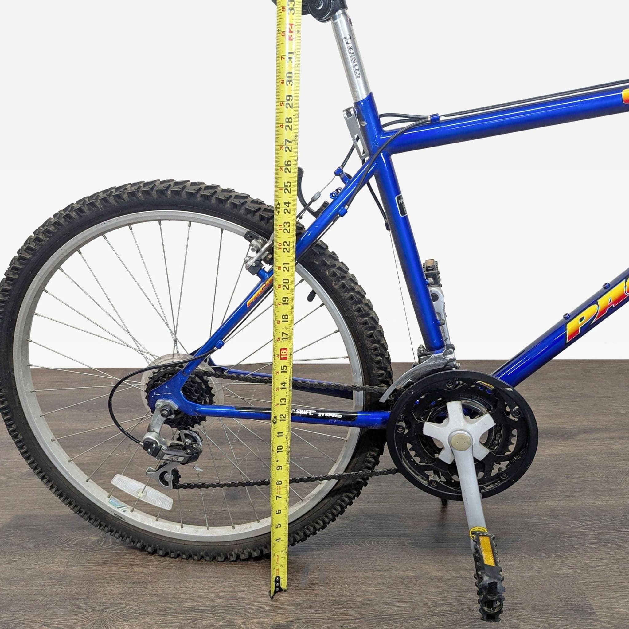 Blue Cobra Mountain Bike - Durable Outdoor Bicycle with 18-Speed Gears - Thumbnail 5