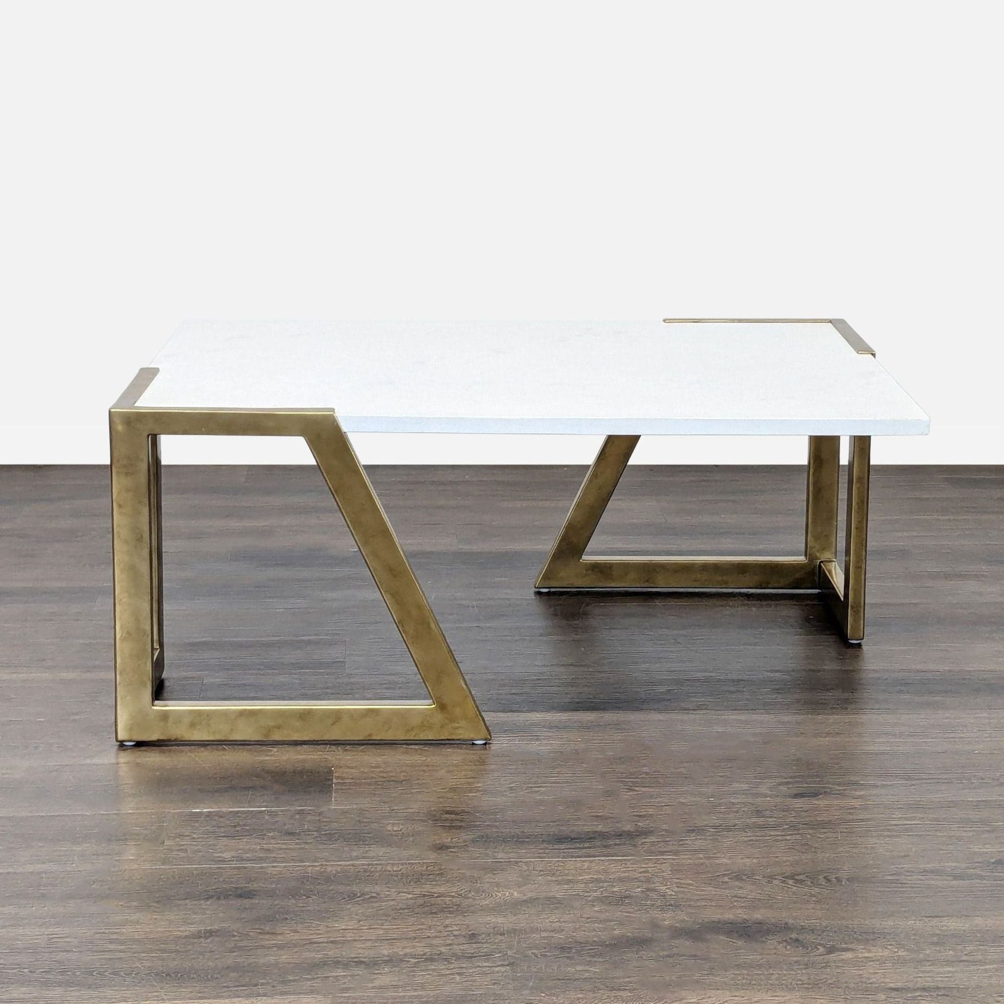 Century Furniture Faux Stone Top Coffee Table - Thumbnail 7