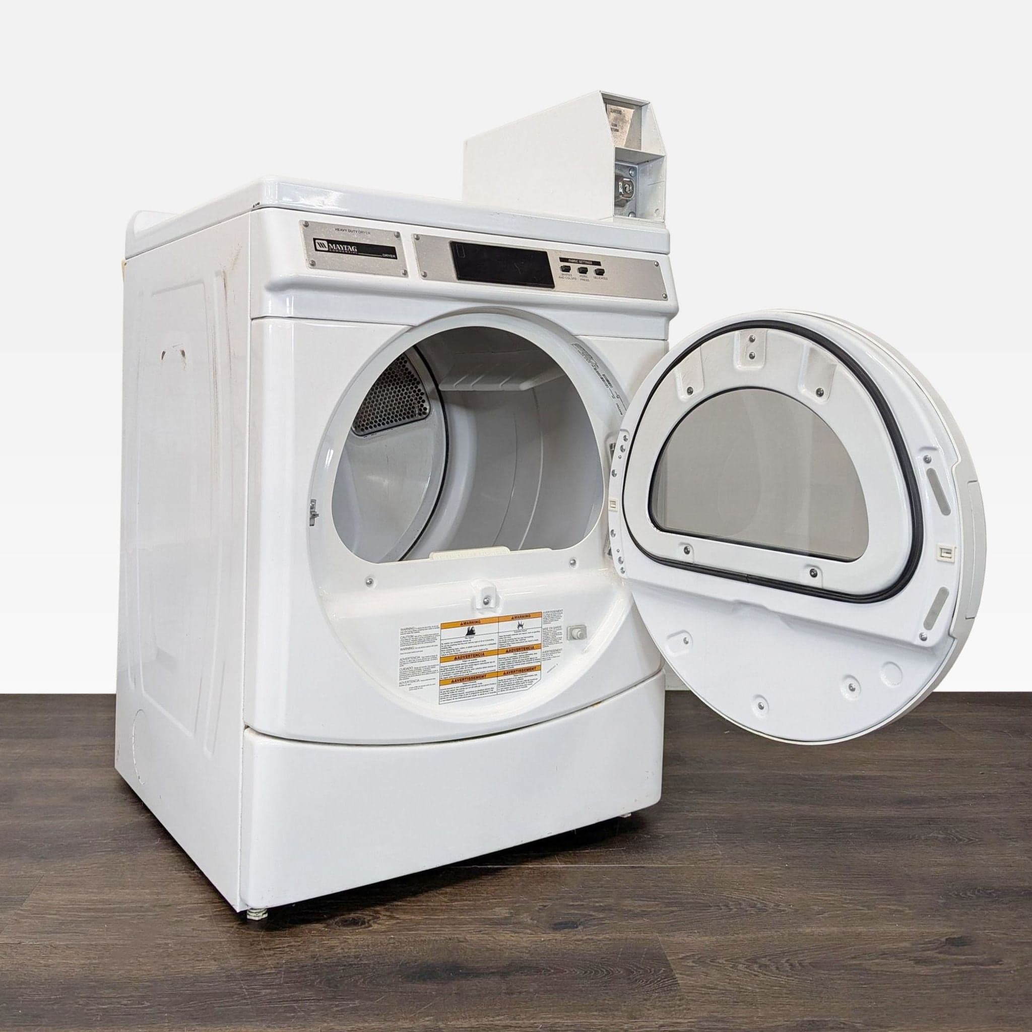 Maytag Commercial Front Load Dryer White - Thumbnail 3