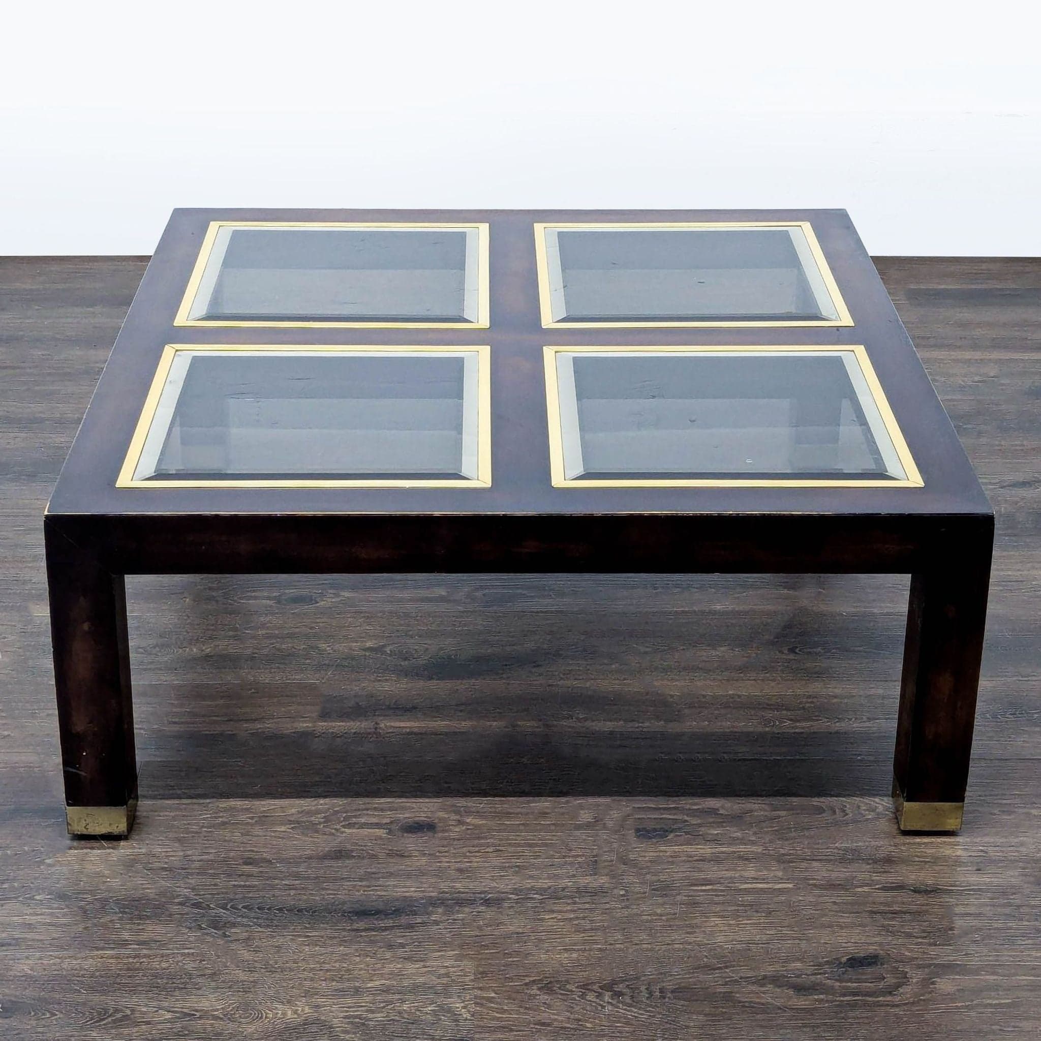 Coffee Table with Glass Inserts - Thumbnail 3