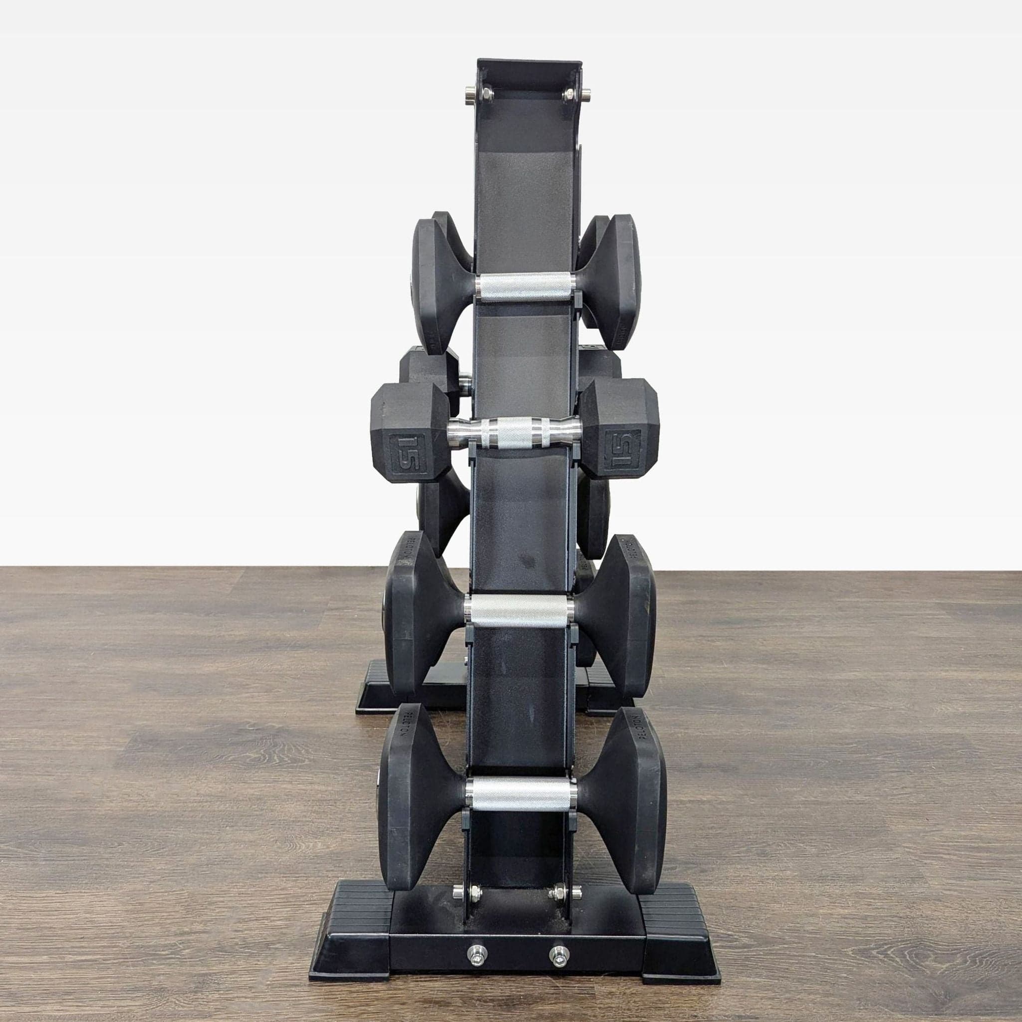 Peloton Dumbbell Set with Rack - 10lb to 25lb Weights, Gym Equipment - Thumbnail 2