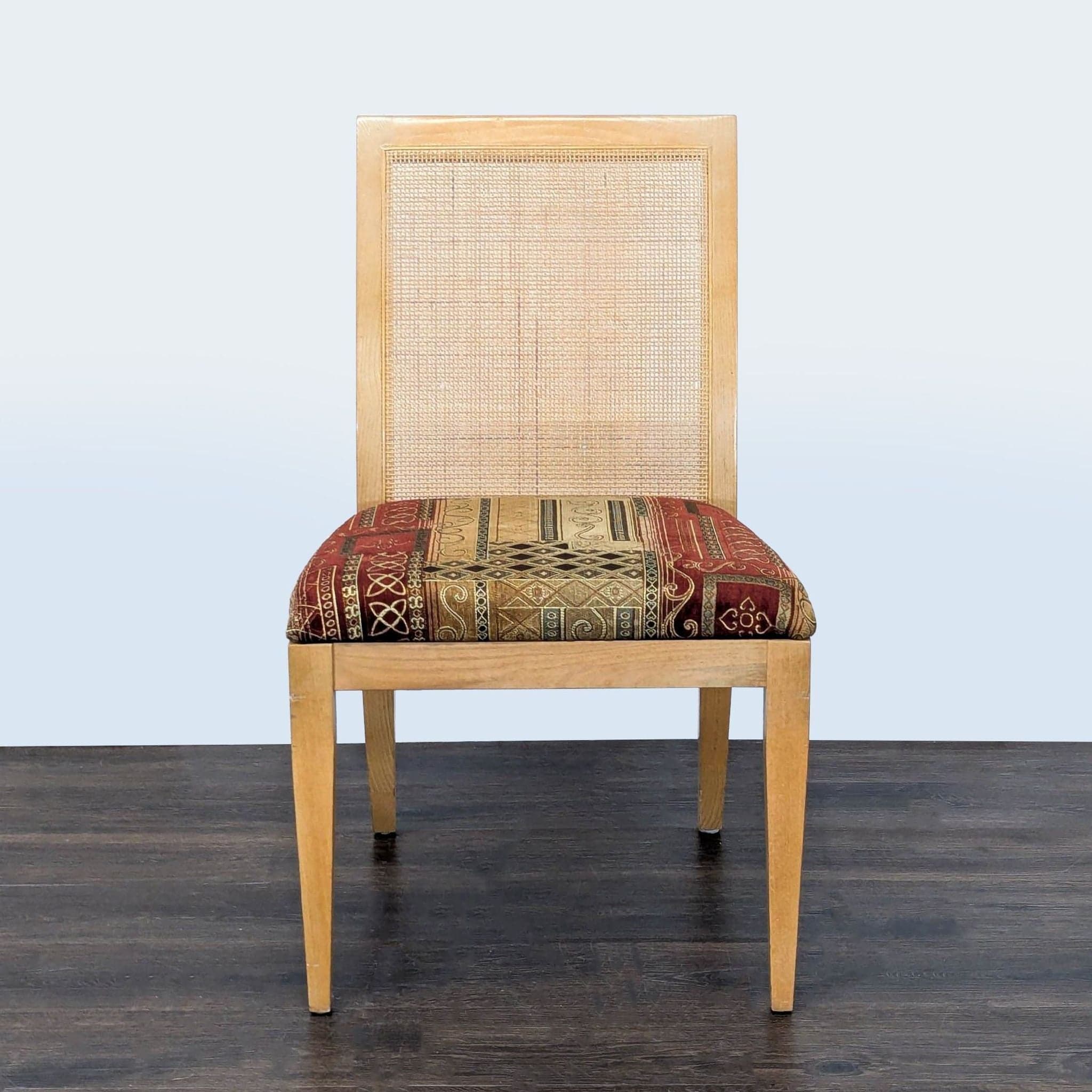 Set of 6 Wood Upholstered Dining Chair including 2 arm chairs - Thumbnail 10