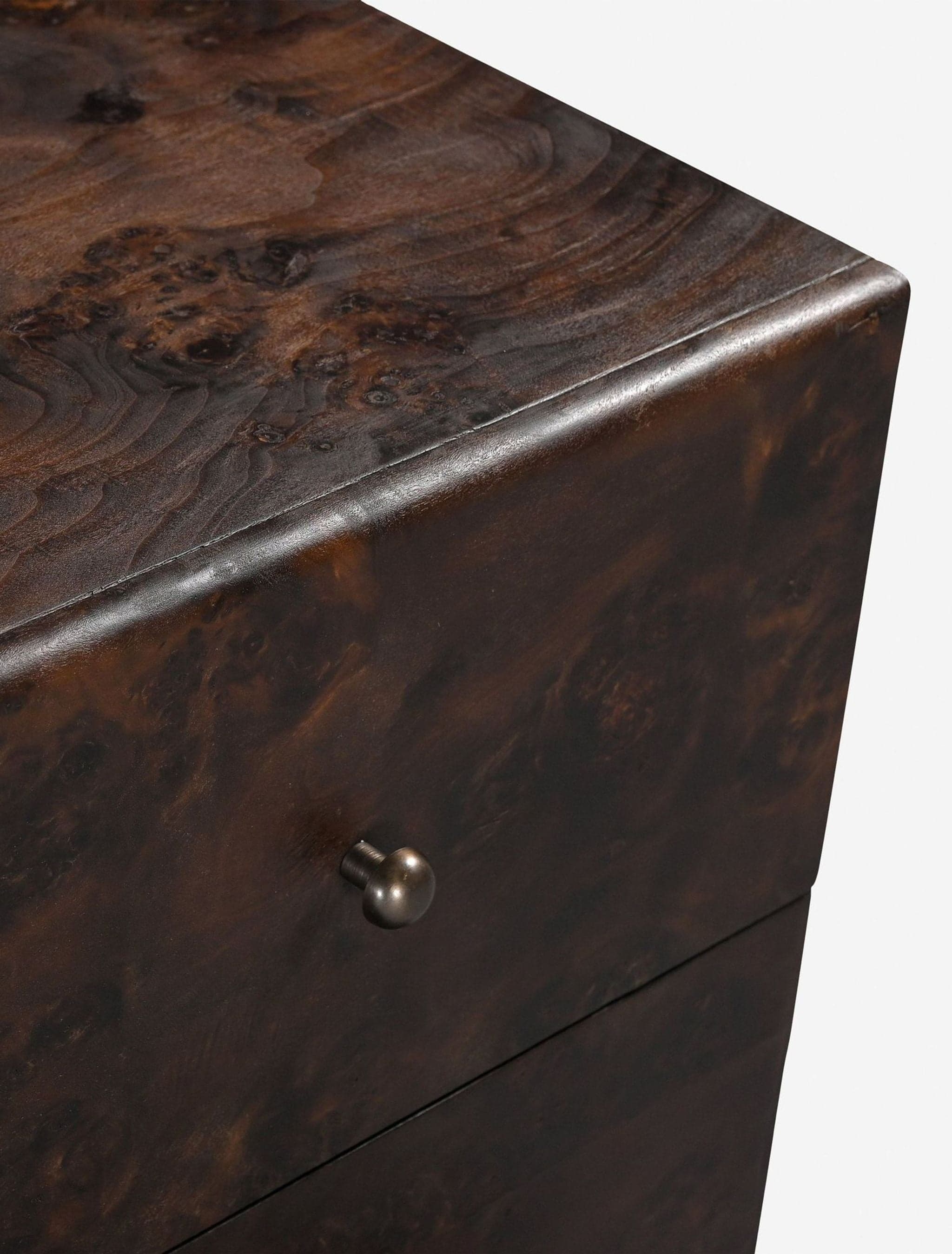 Lulu and Georgia Hobbes Dark Wood 6-Drawer Dresser - Thumbnail 5