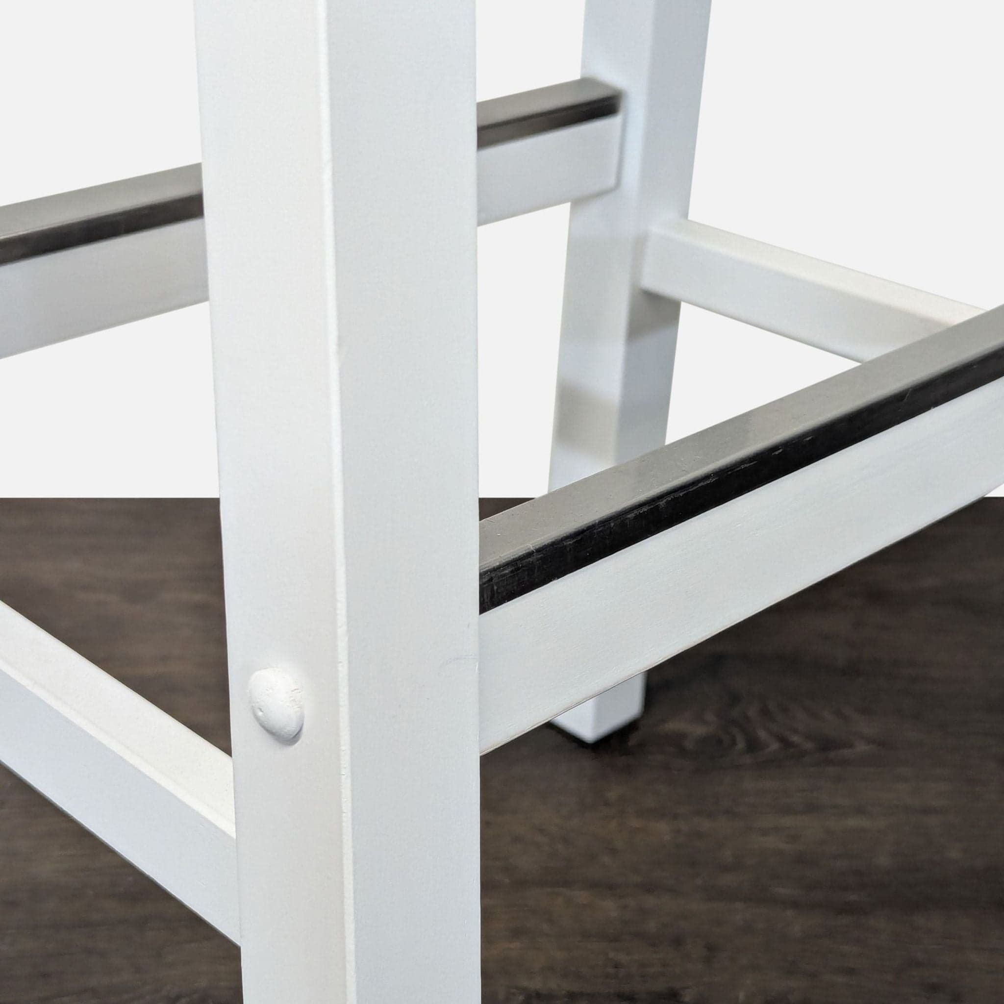 Solid Wood Saddle-Seat Counter Stool - Thumbnail 7