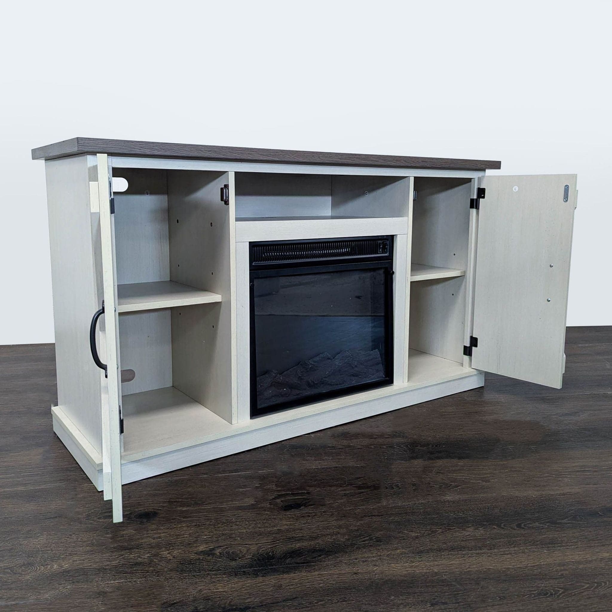 Twin Star Home Modern Farmhouse TV Stand - Thumbnail 2