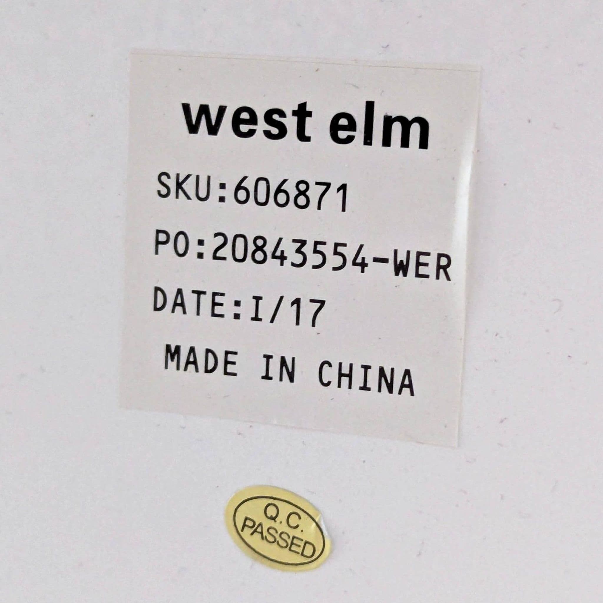 West Elm White Minimalist Desk with Two Drawers - Thumbnail 10