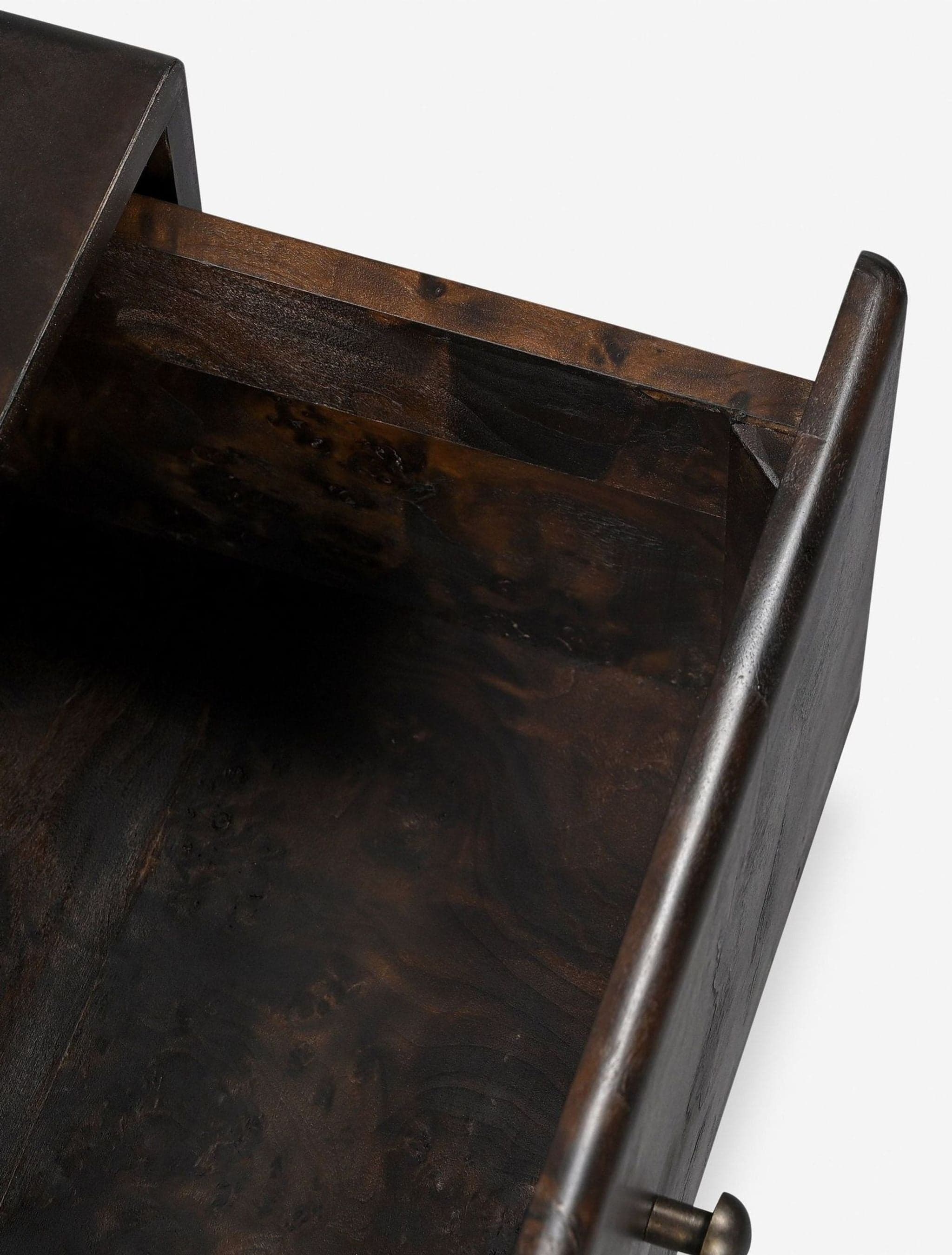 Lulu and Georgia Hobbes Dark Wood 6-Drawer Dresser - Thumbnail 7