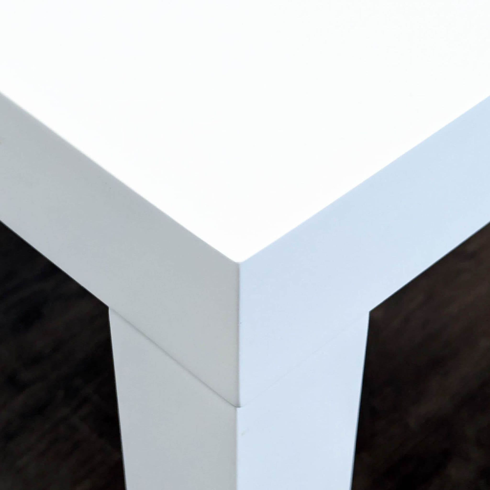 West Elm White Minimalist Desk with Two Drawers - Thumbnail 7