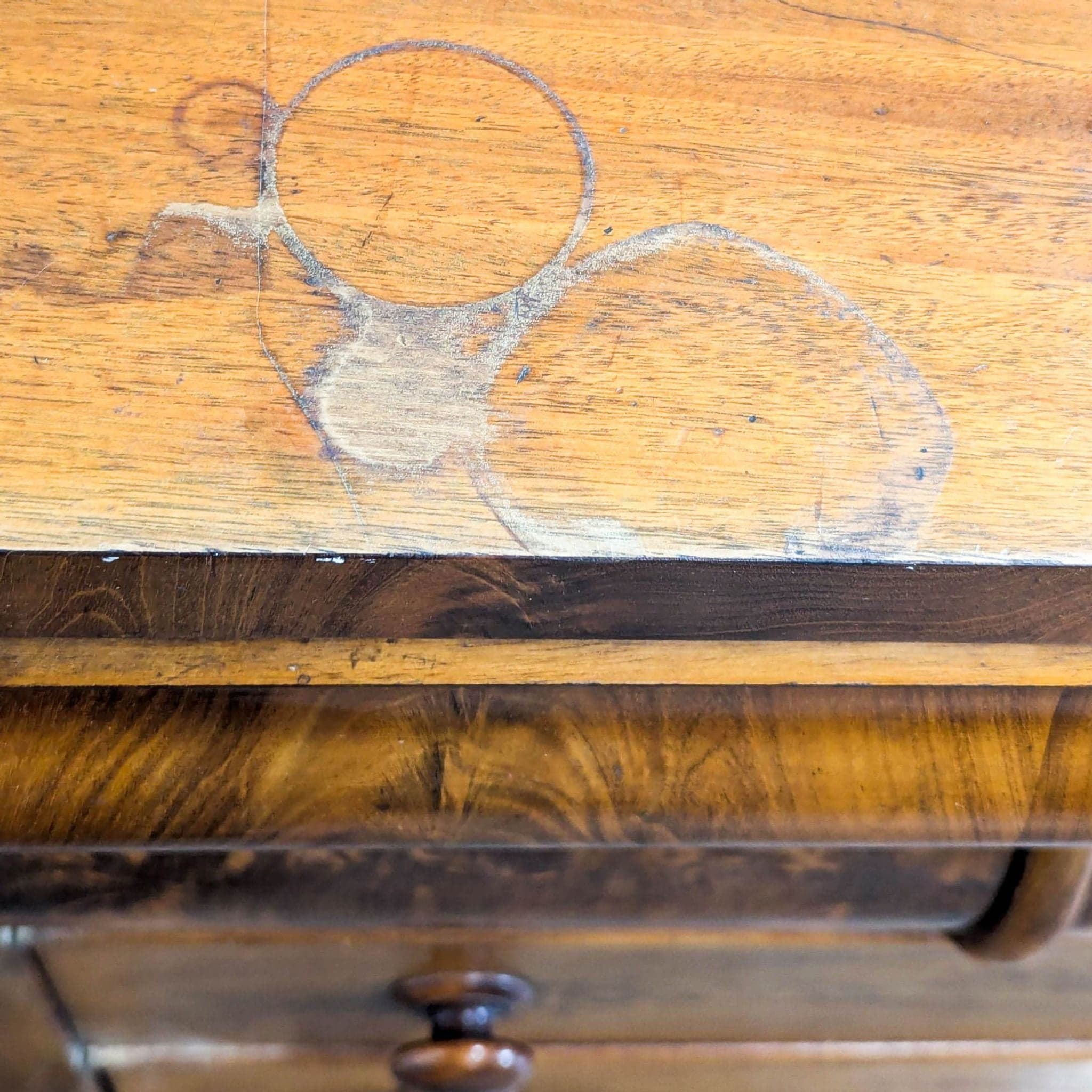 Antique American Empire Flame Mahogany Dresser with Skeleton Keys - Thumbnail 10