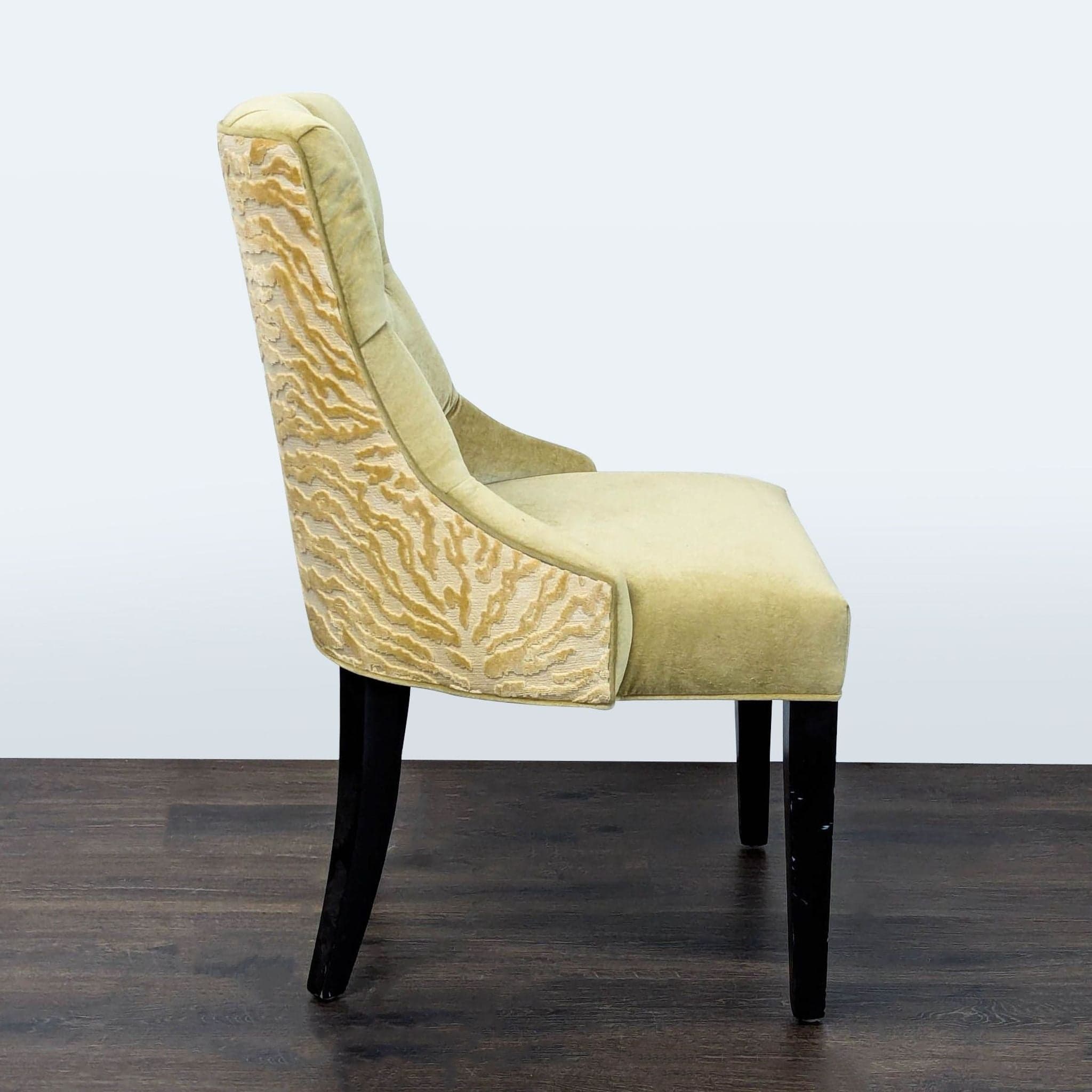 Button Tufted Dining Chair - Thumbnail 2
