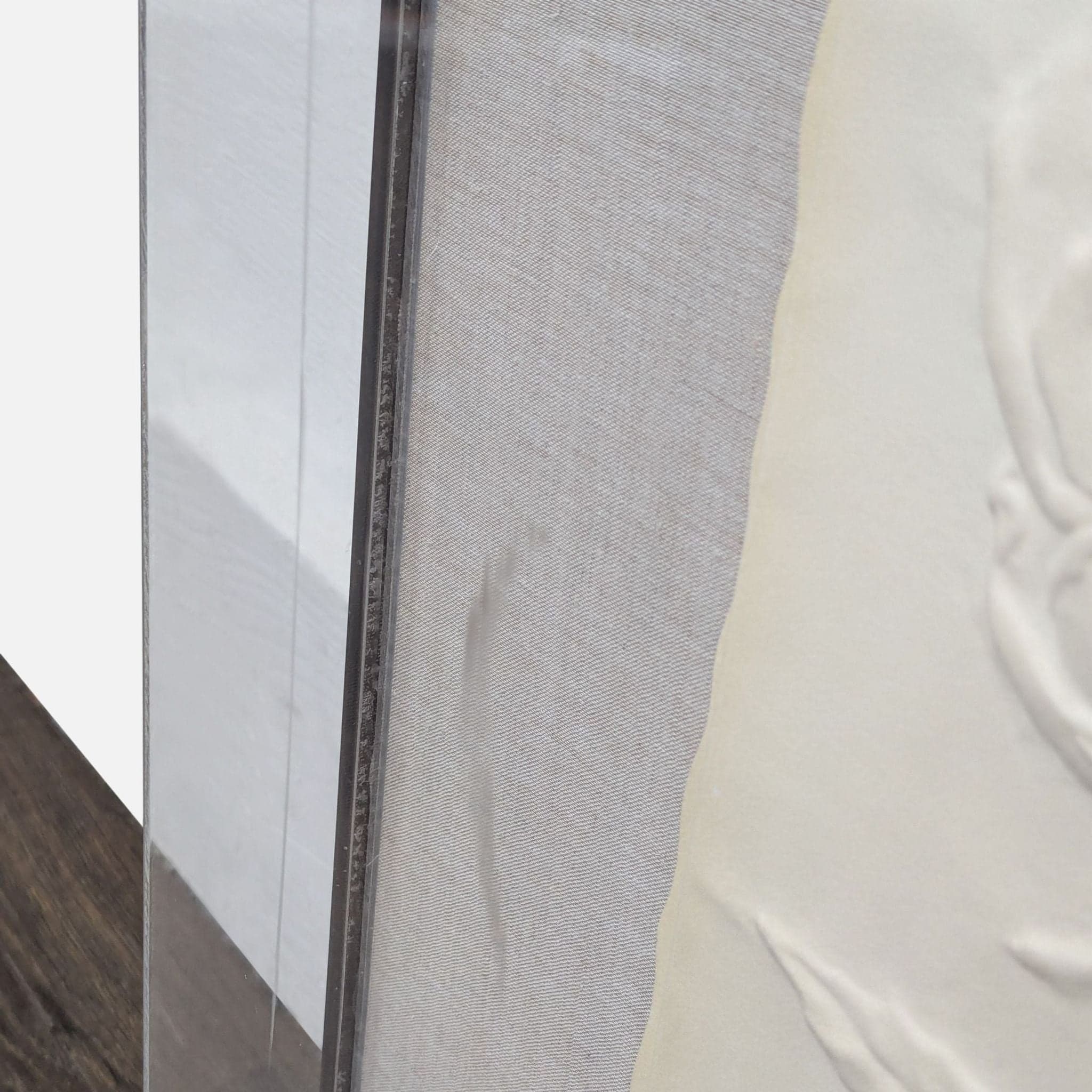 Large Artist Proof Embossed Rose Relief by Carole Gerst Katz – Lucite Floating Frame - Thumbnail 5