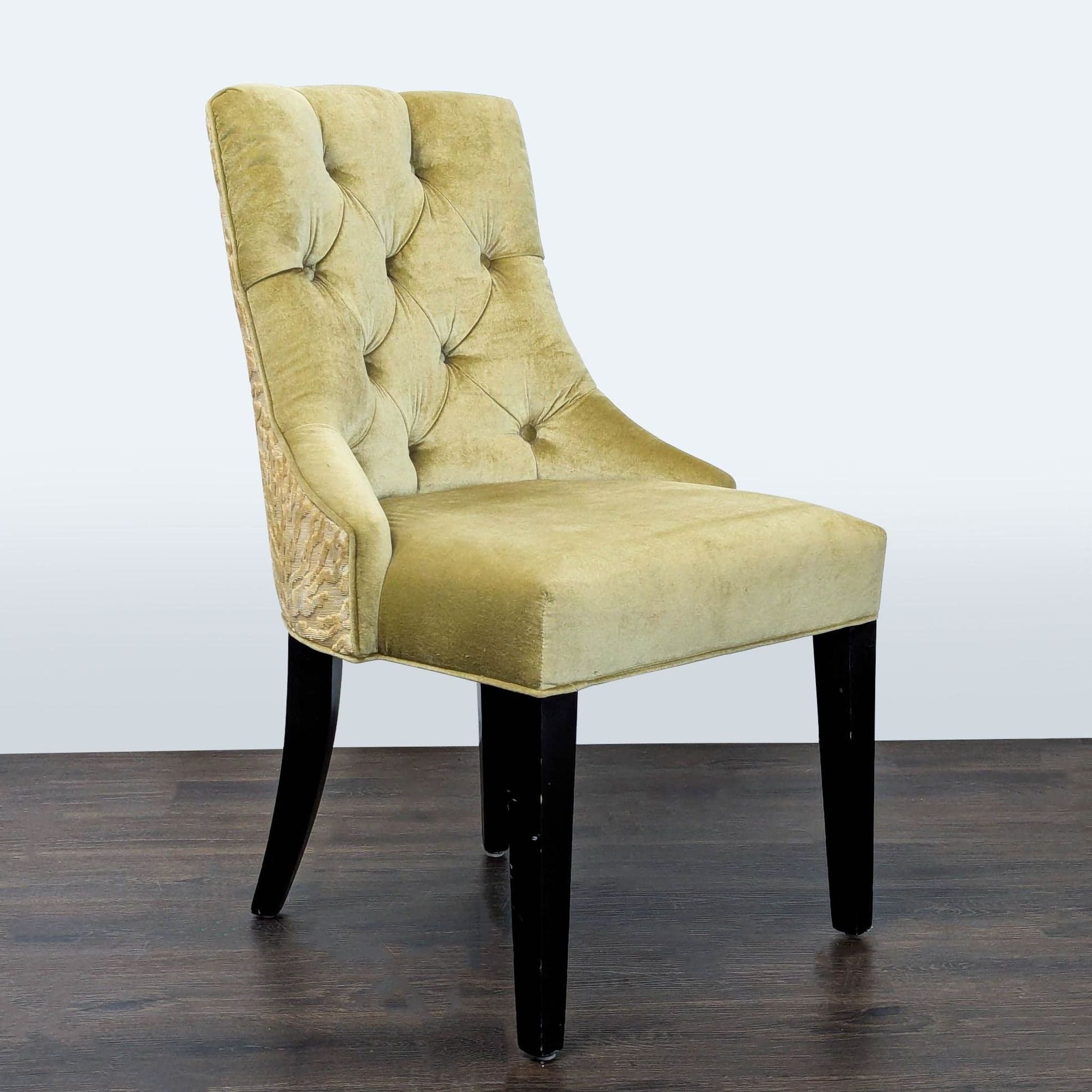 Button Tufted Dining Chair - Thumbnail 3