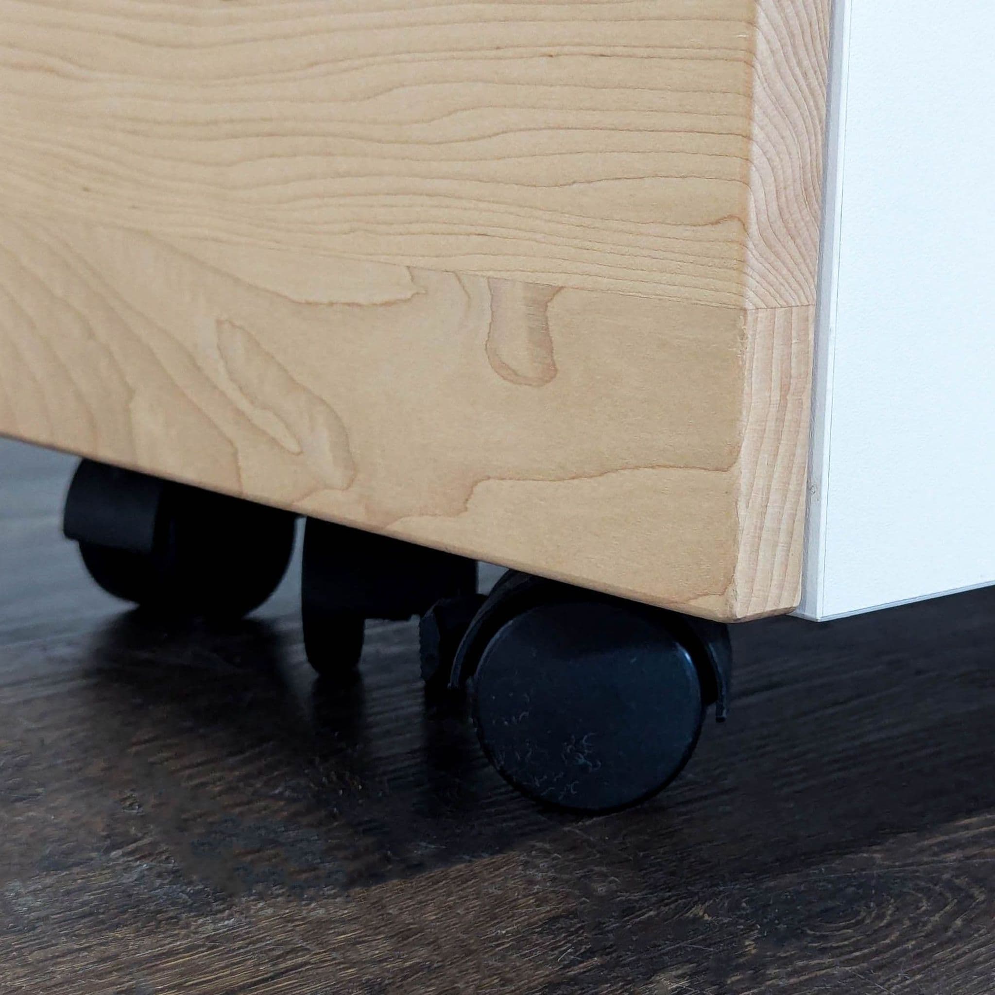 Modern 2-Drawer Mobile Office Cabinet with Lock and Wheels - Thumbnail 11