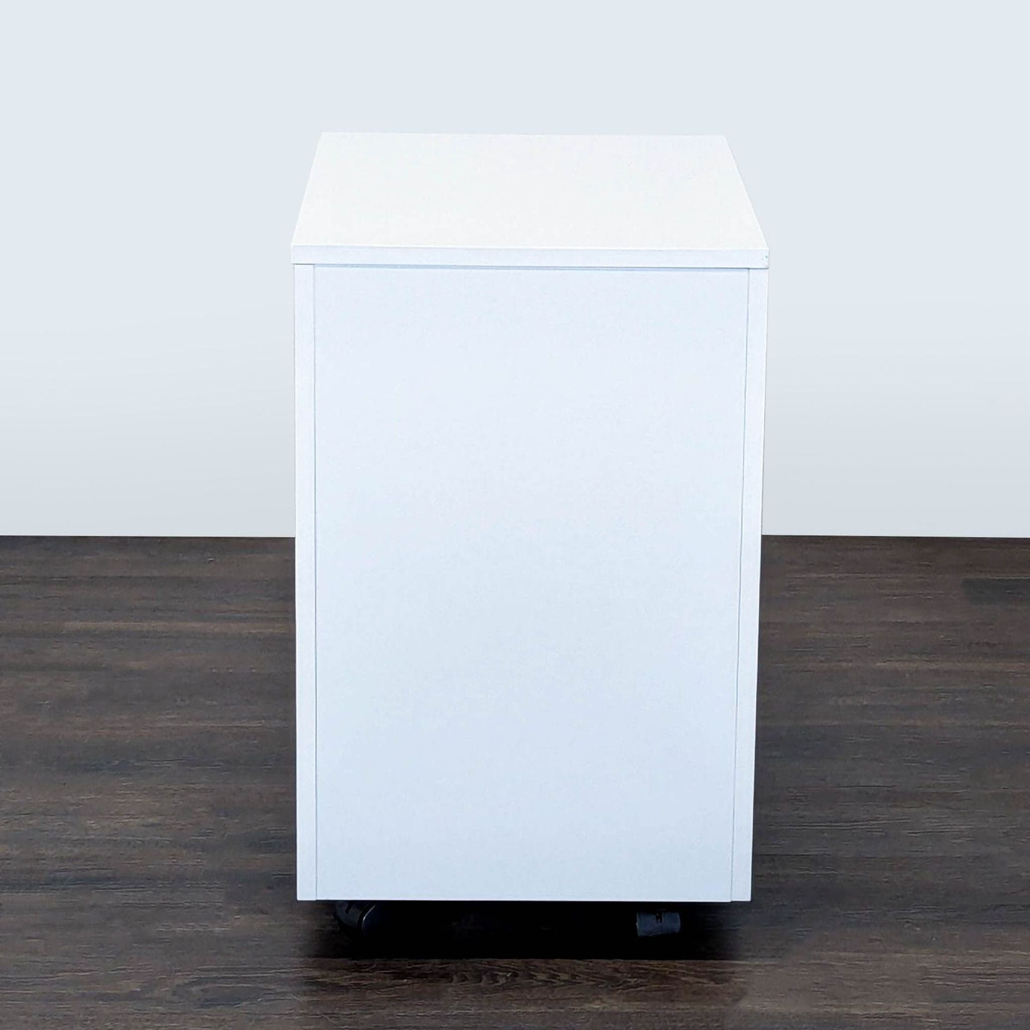 Modern 2-Drawer Mobile Office Cabinet with Lock and Wheels - Thumbnail 4