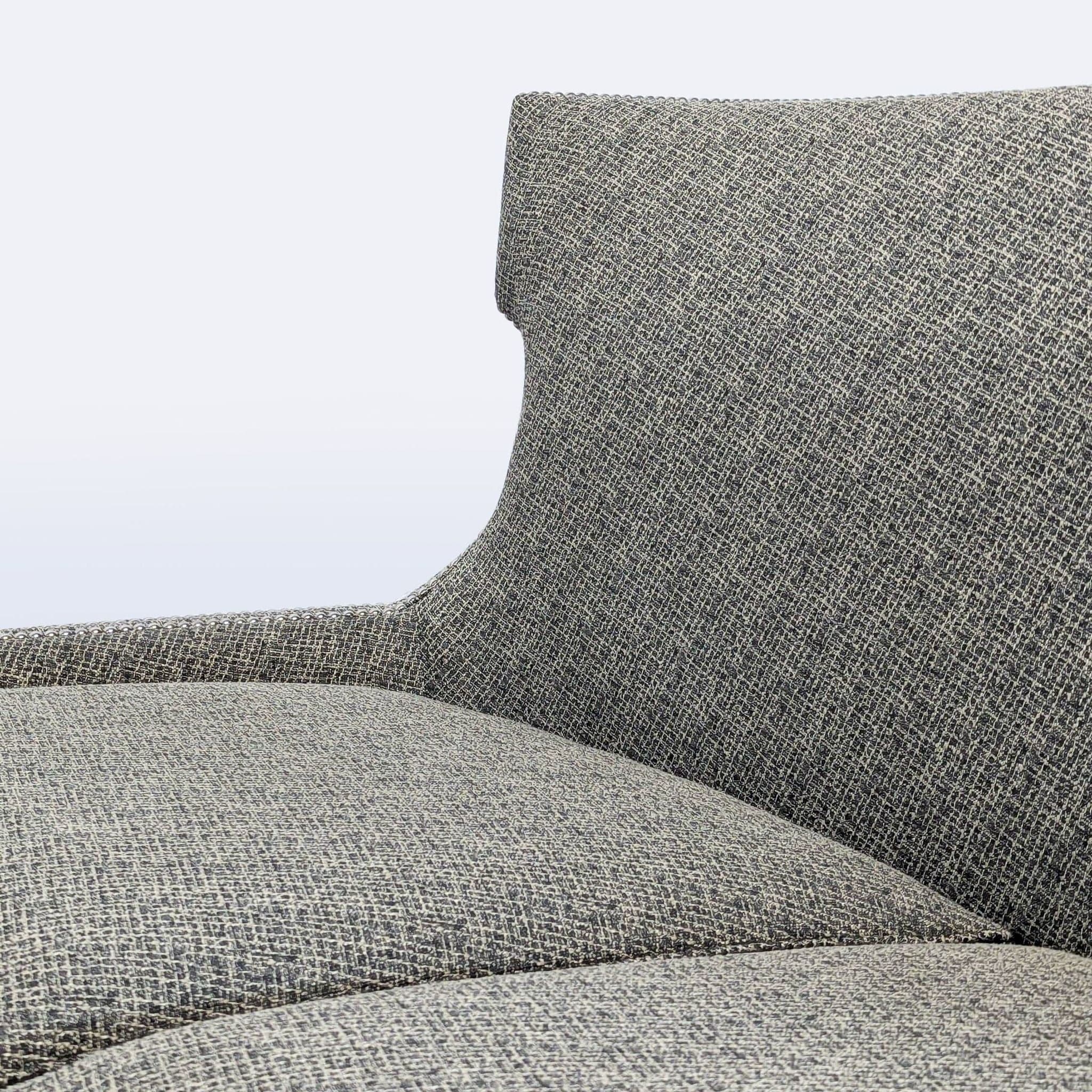Thomasville Modern Grey Upholstered Loveseat with Nailhead Trim - Thumbnail 6