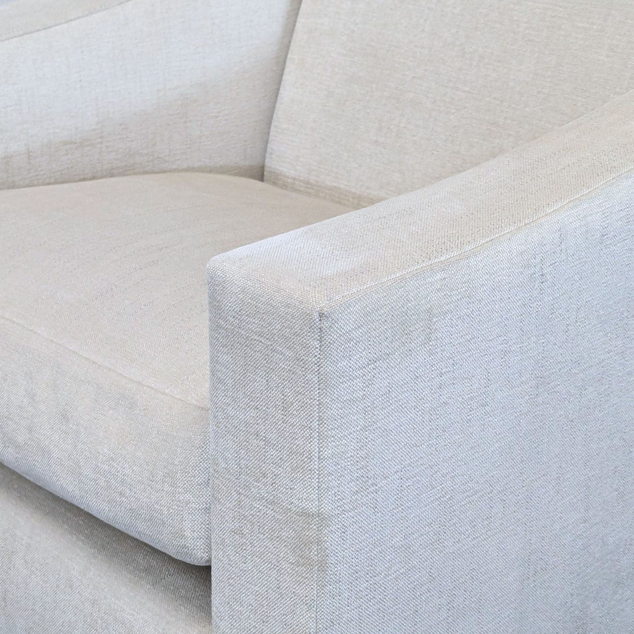 A. Rudin No. 688 Modern Lounge Chair in Cream Fabric - Thumbnail 4