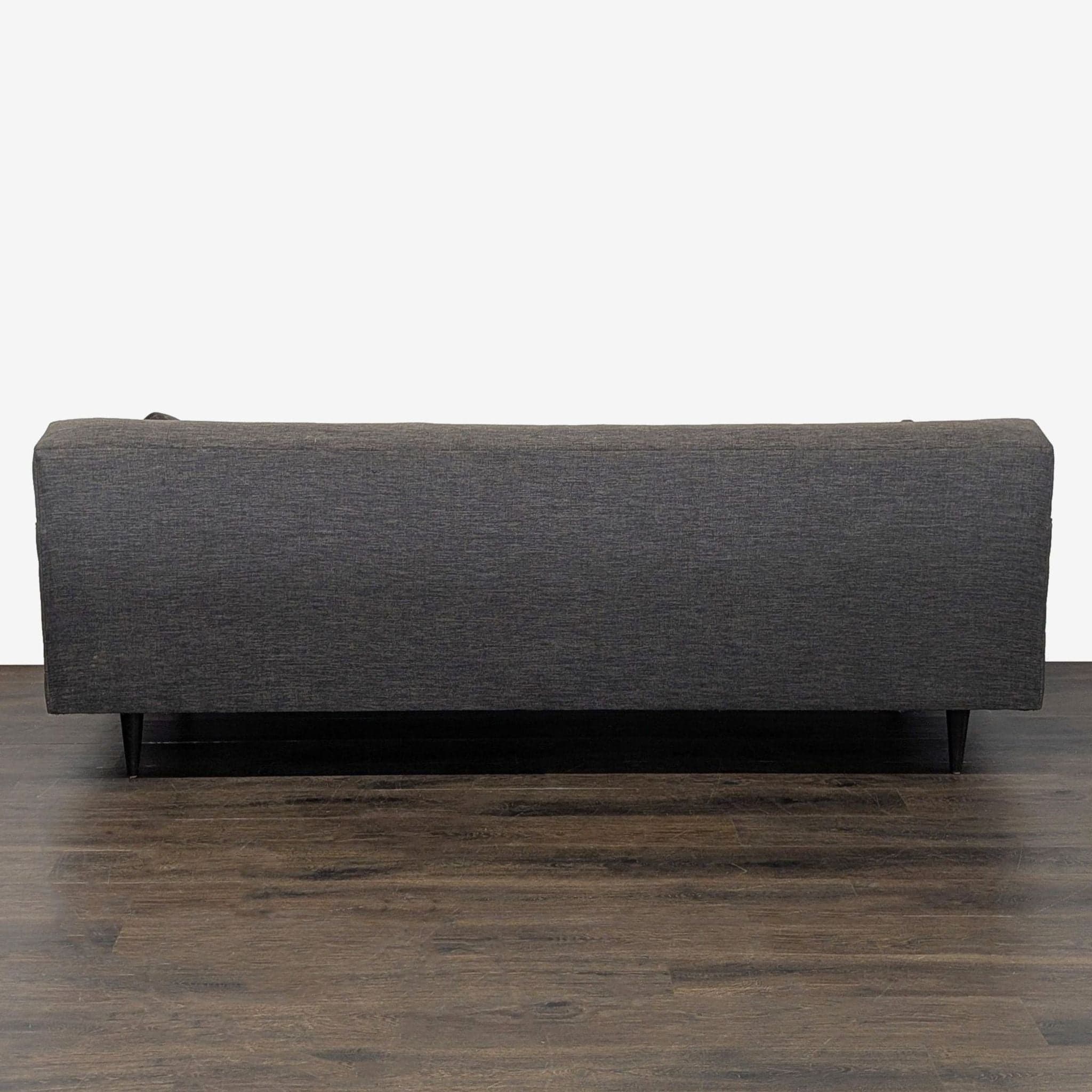 Modern Dark Grey 3-Seat Sofa with Cushions - Thumbnail 4