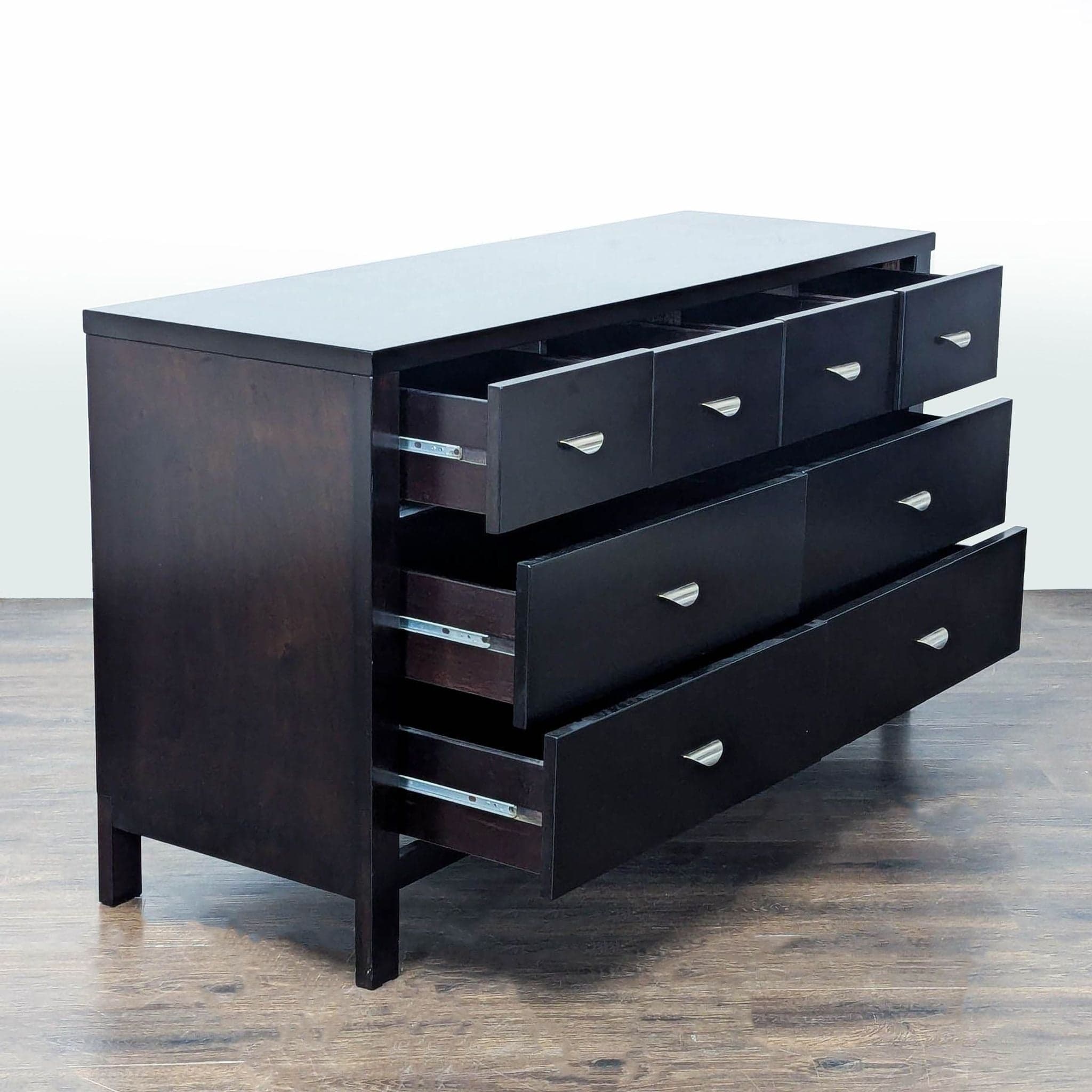 West Elm 9-Drawer Dresser in Dark Wood Finish - Thumbnail 2