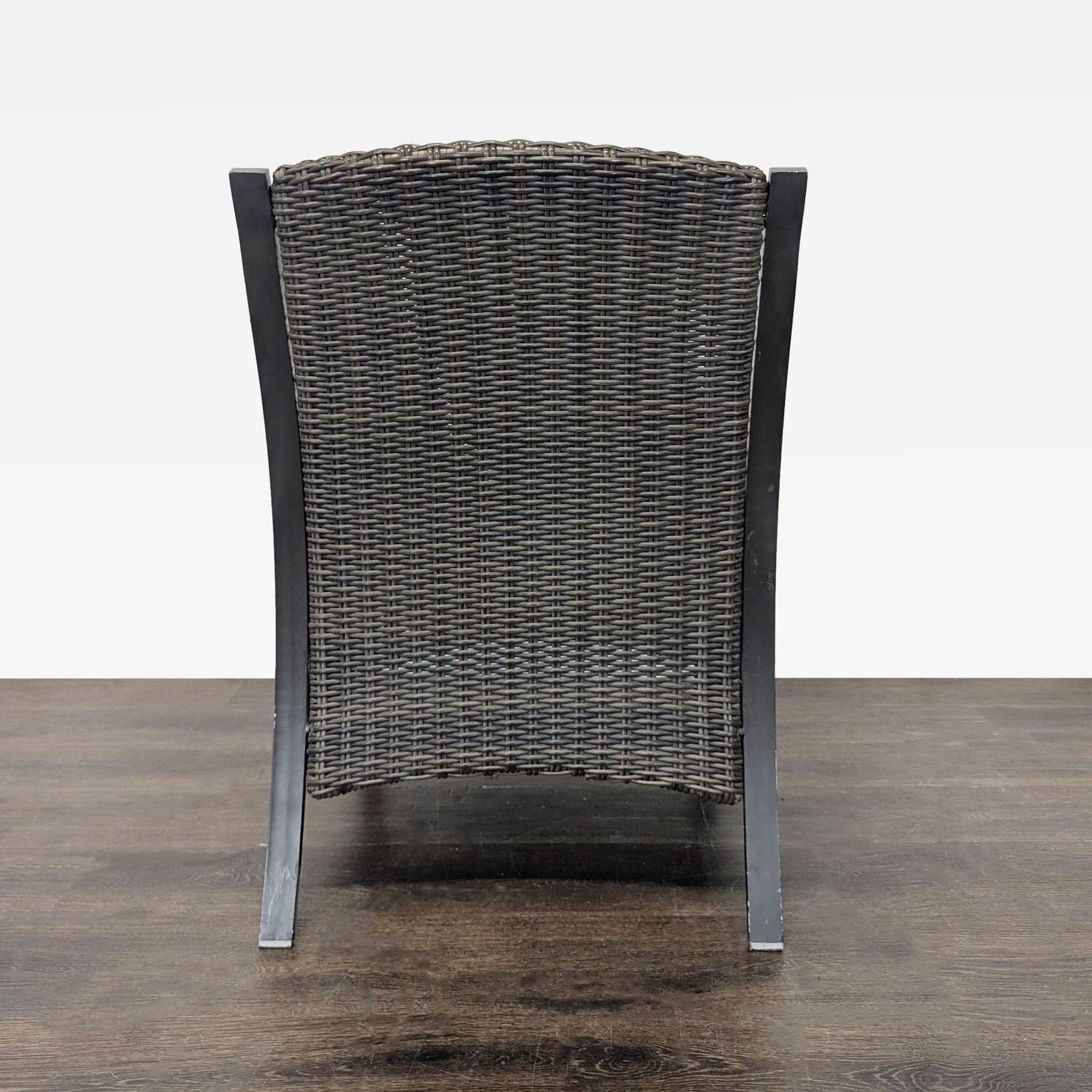 All Weather Wicker Patio Arm Chair with Cushion - Thumbnail 4