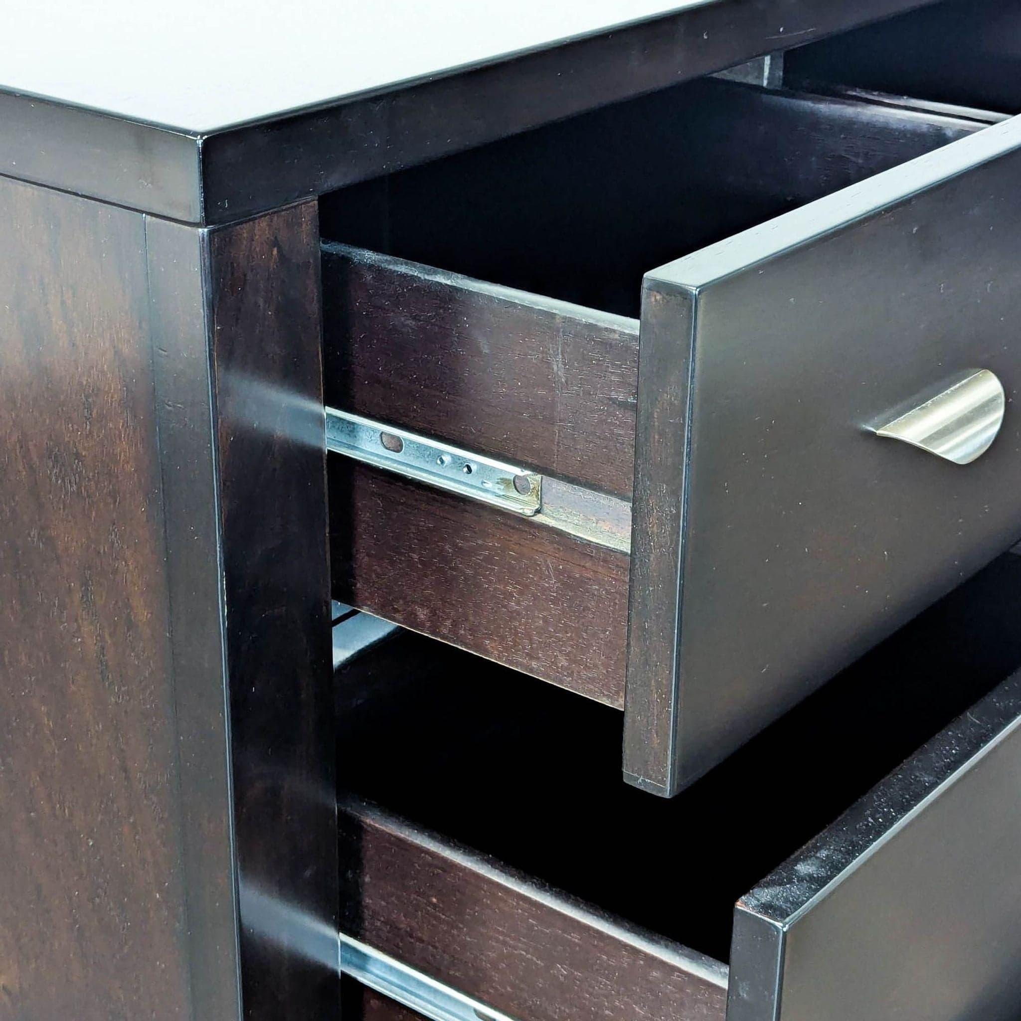 West Elm 9-Drawer Dresser in Dark Wood Finish - Thumbnail 9