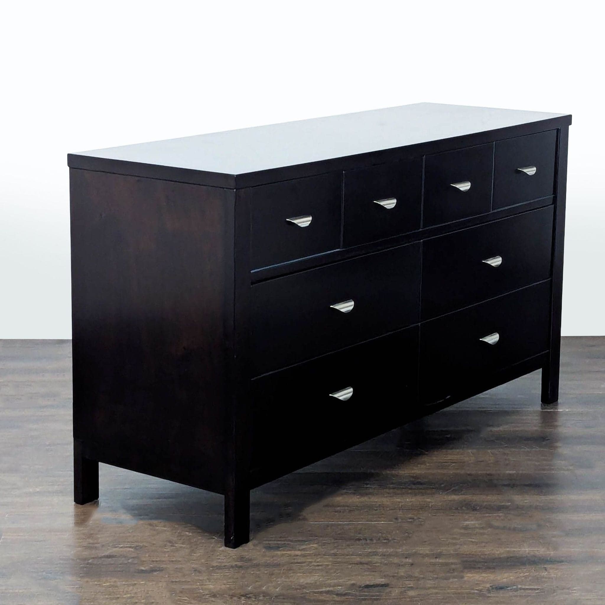 West Elm 9-Drawer Dresser in Dark Wood Finish - Thumbnail 3