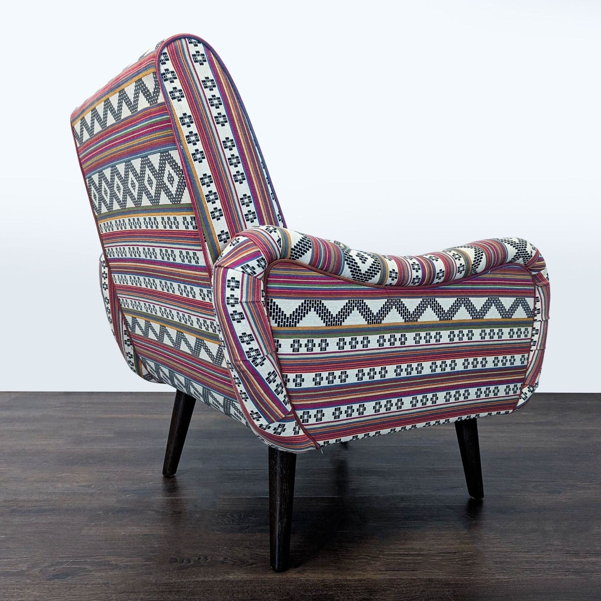 Cost Plus Neyla Lounge Chair with Colorful Patterned Upholstery - Thumbnail 5