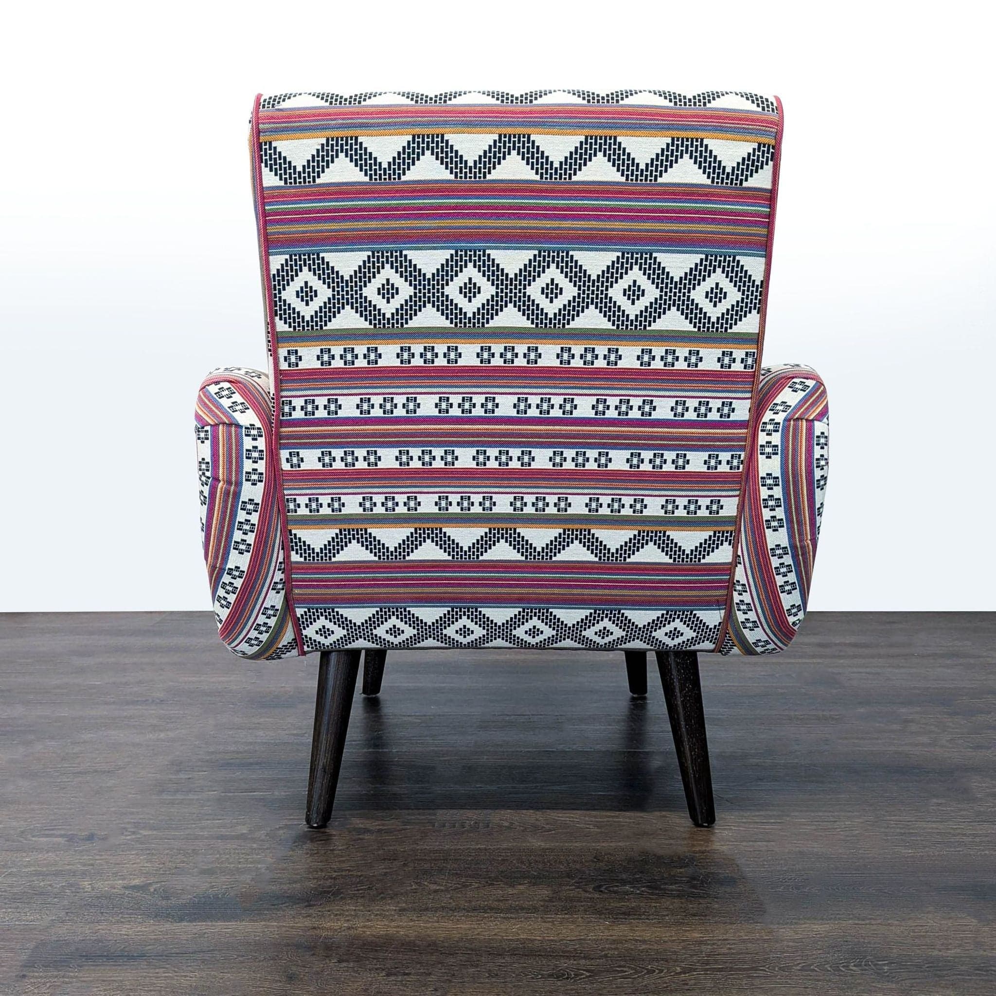 Cost Plus Neyla Lounge Chair with Colorful Patterned Upholstery - Thumbnail 4