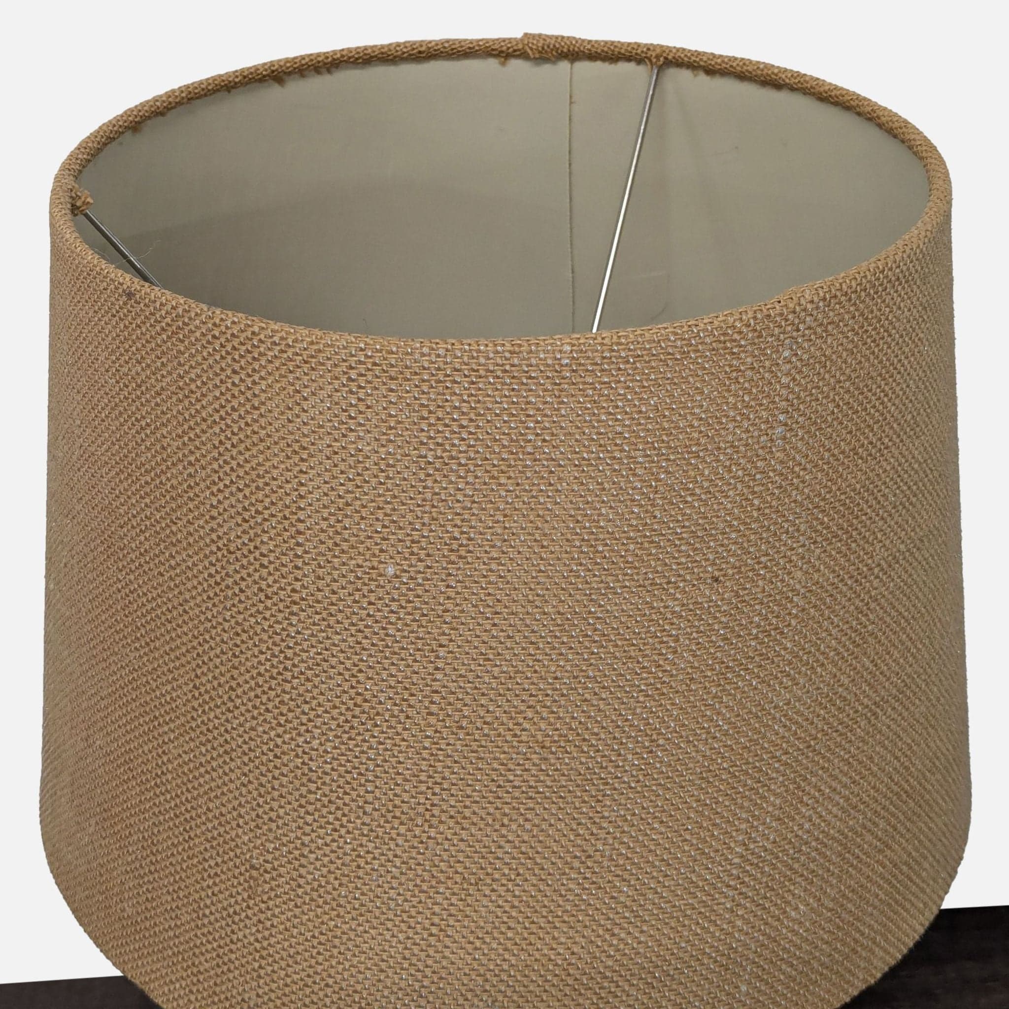 Classic White Ceramic Table Lamp with Textured Shade - Thumbnail 7