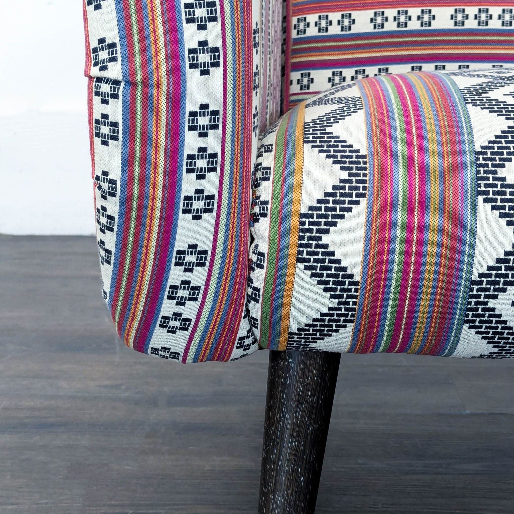 Cost Plus Neyla Lounge Chair with Colorful Patterned Upholstery - Thumbnail 9