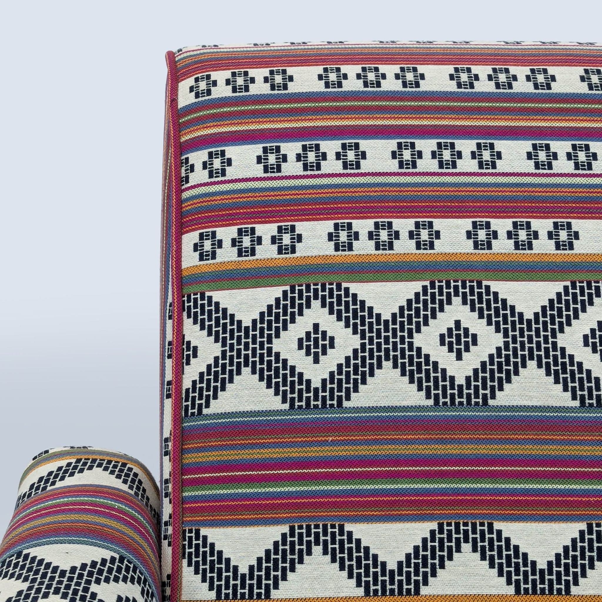 Cost Plus Neyla Lounge Chair with Colorful Patterned Upholstery - Thumbnail 7