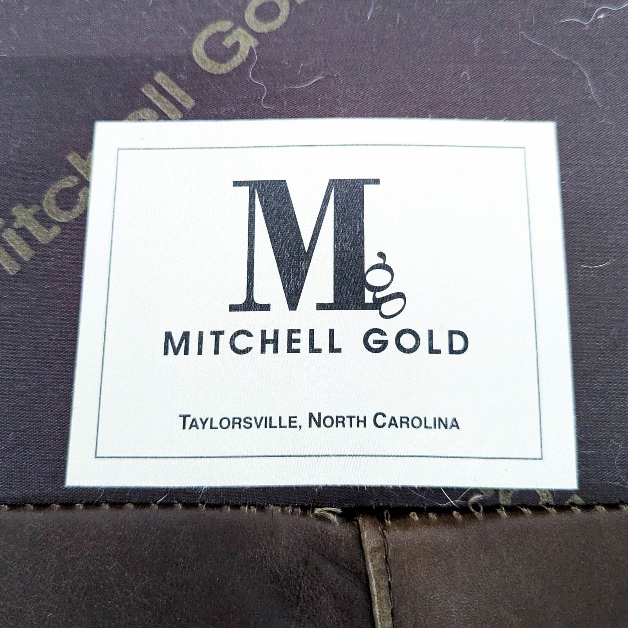 Mitchell Gold 3-Seat Brown Leather Sofa - Thumbnail 14