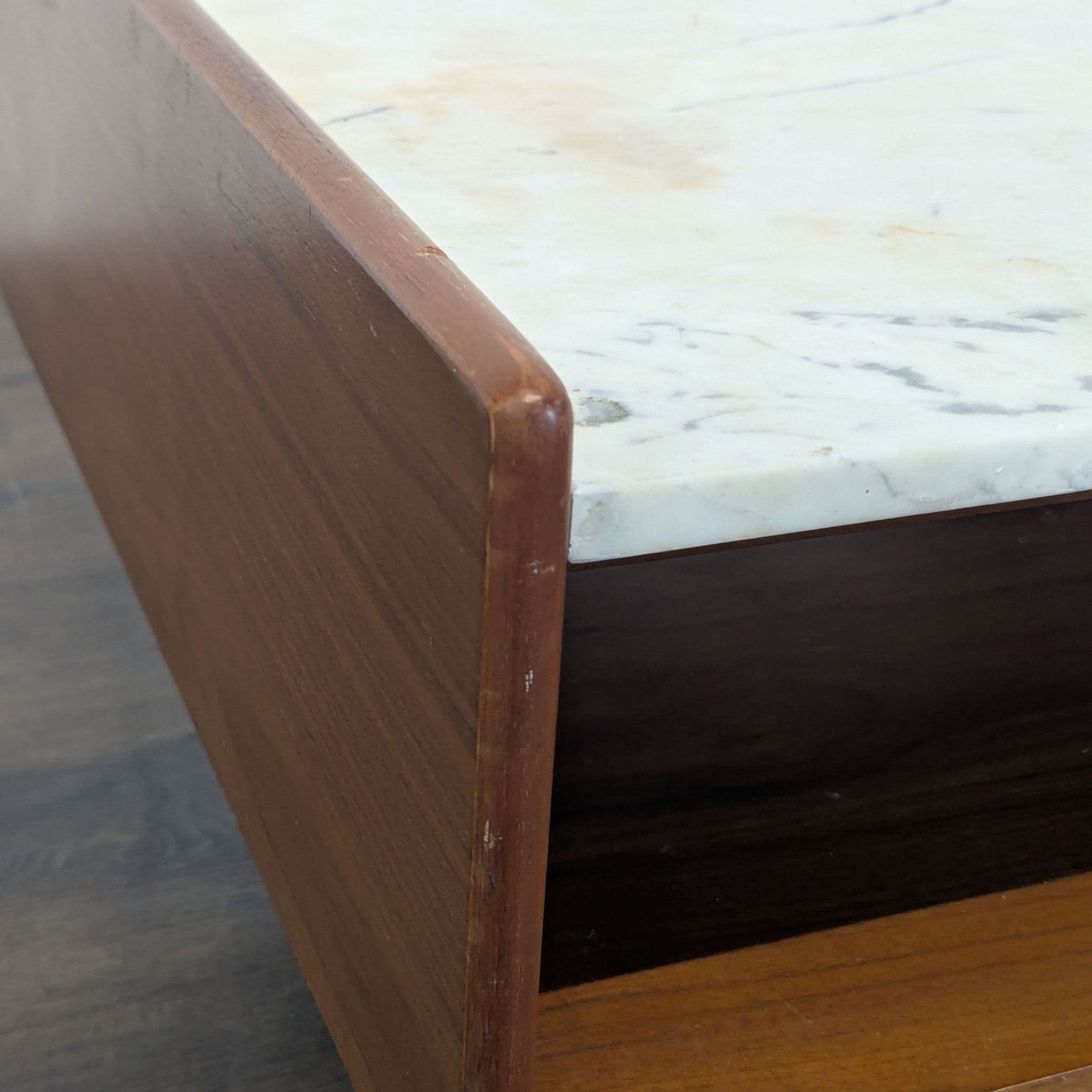 West Elm Marble & Wood Pop-UP Coffee Table - Thumbnail 7