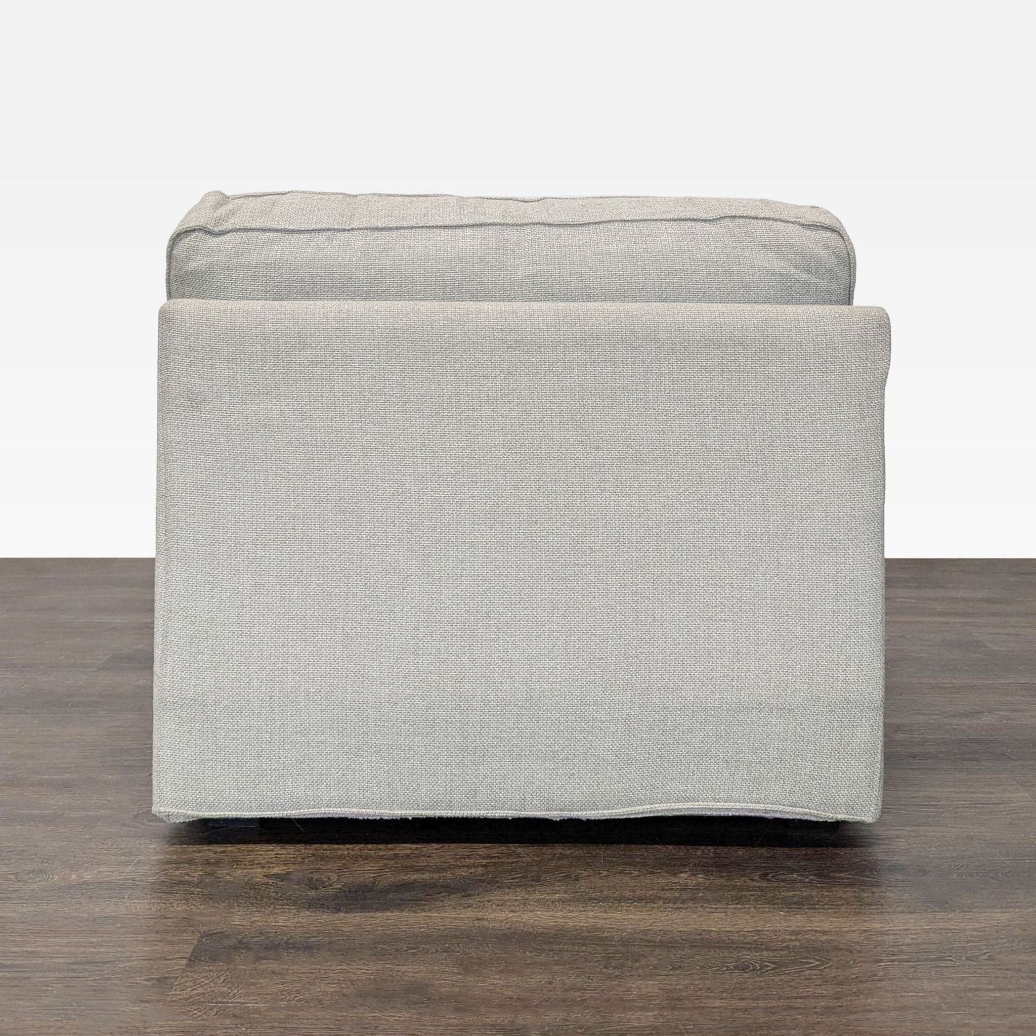 Modern Armless Lounge Chair with Plush Cushions - Thumbnail 8