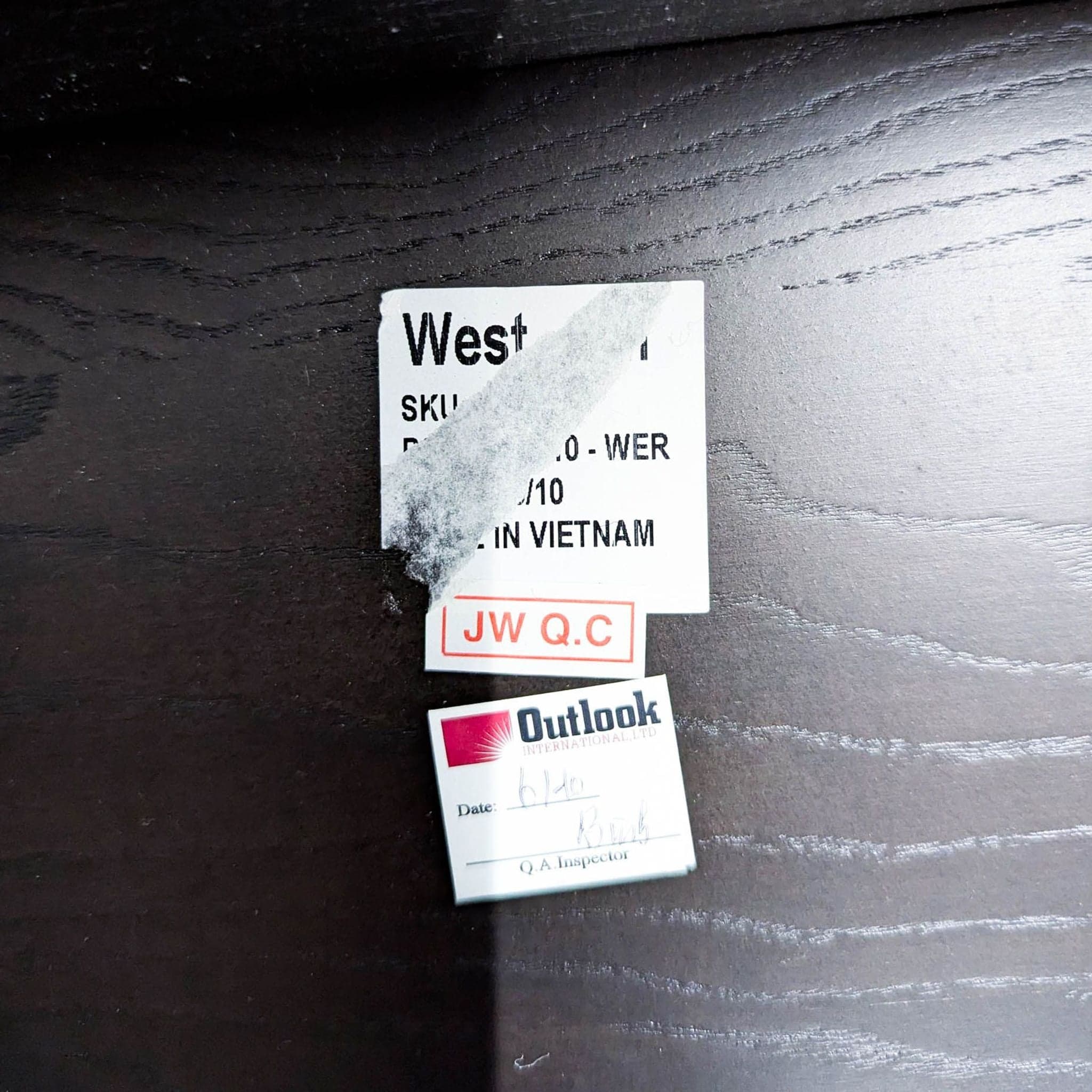 West Elm Wood Bench with Woven Wicker Cushion - Thumbnail 9